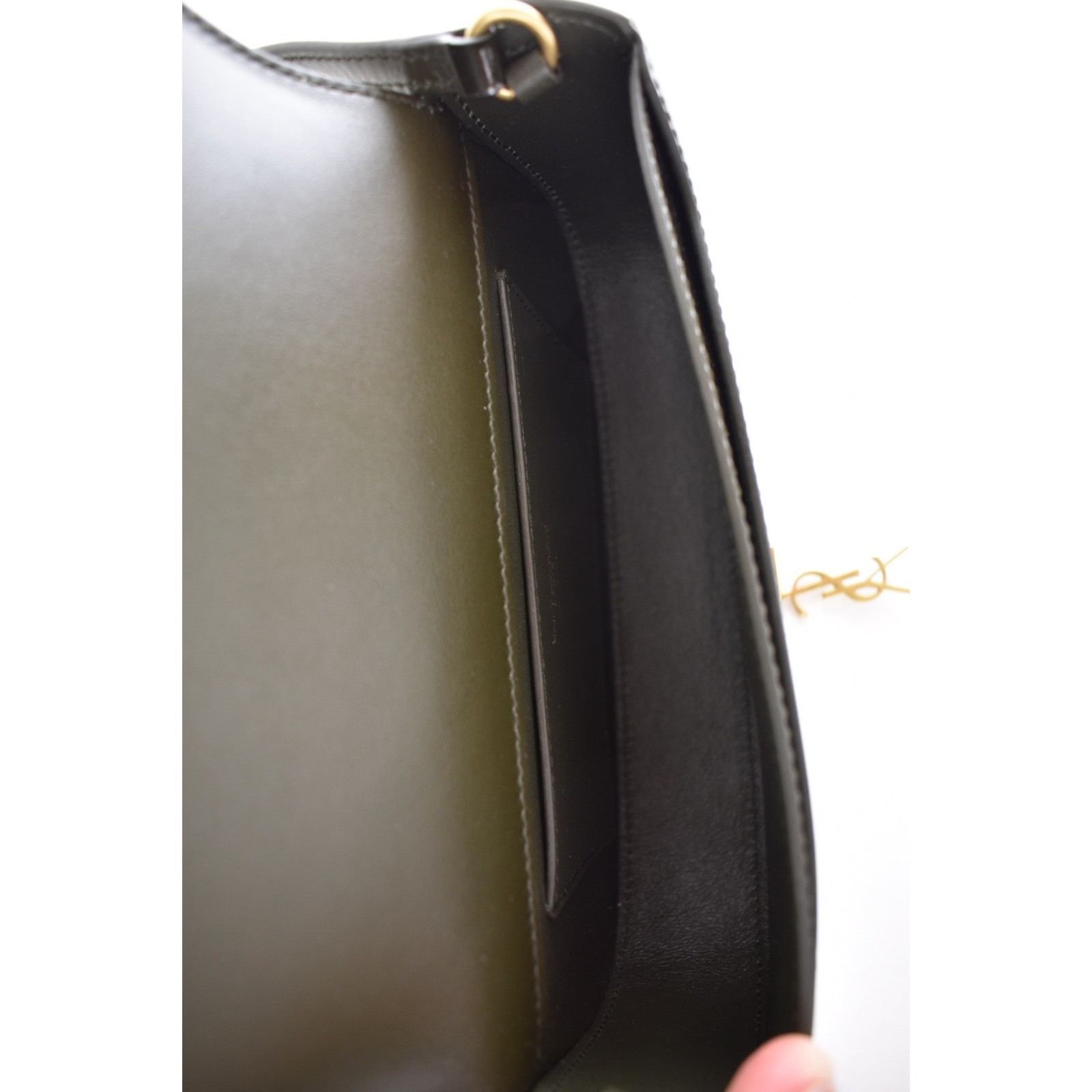 Yves Saint Laurent Saint Laurent Mini Voltaire Demi Lune YSL Shoulder Bag Green Size ONE SIZE - 20 Thumbnail