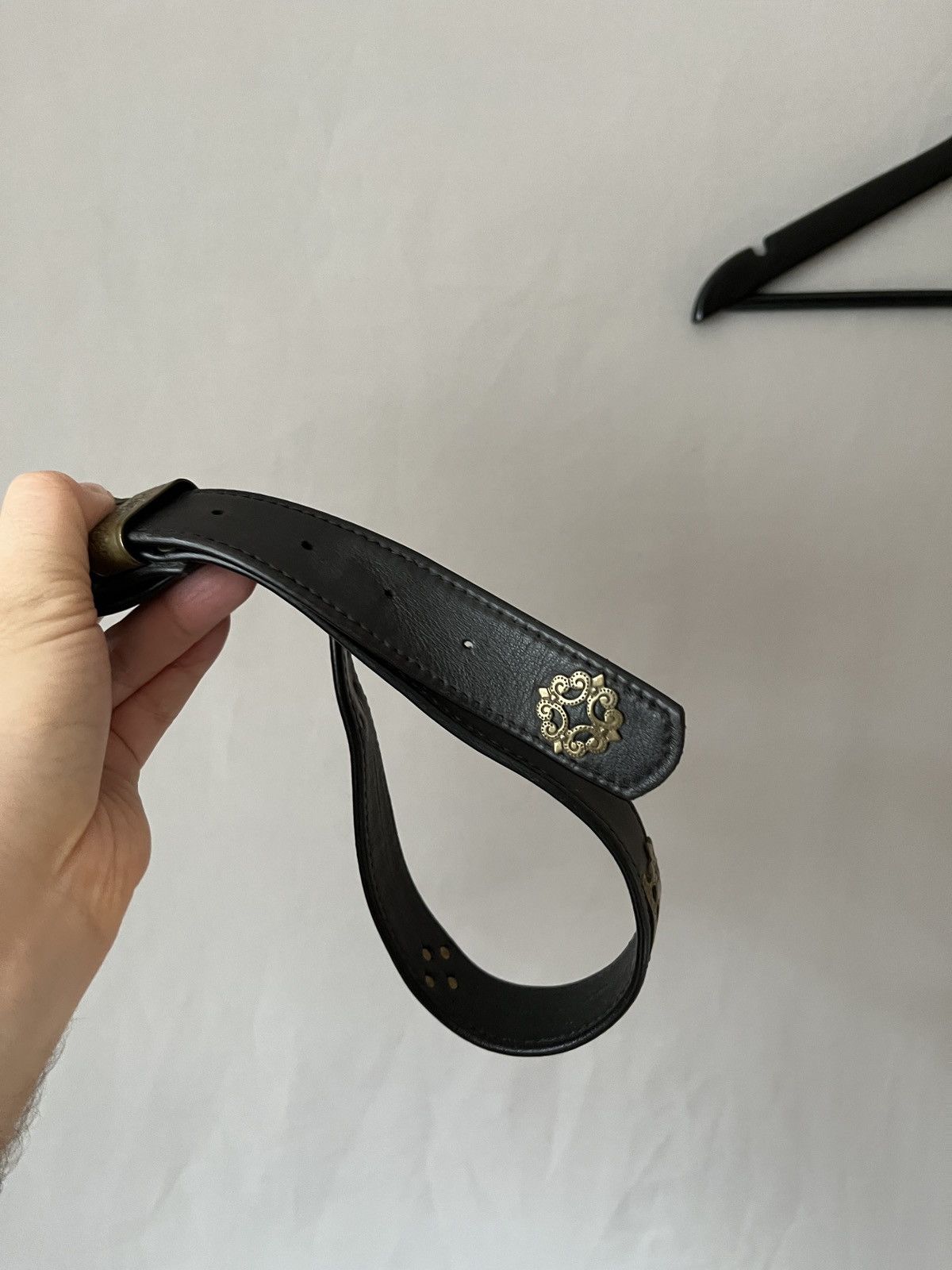 Vintage Vintage Avant Garde Tyrol Cows Ethno Leather Belt Size ONE SIZE - 10 Thumbnail