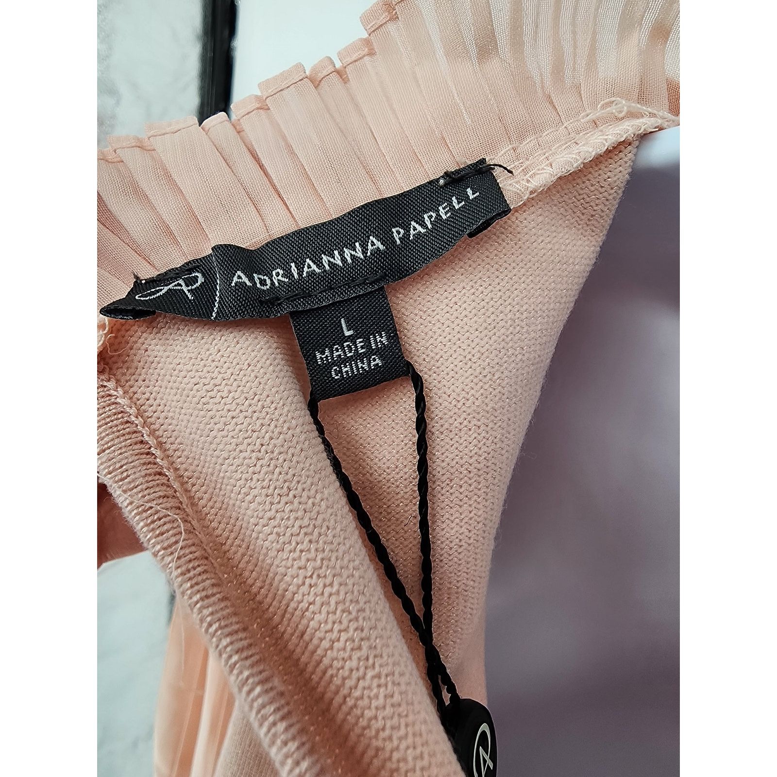 Adrianna Papell Adrianna Papell Blush Pink Lightweight Sweater Women's Large Size L / US 10 / IT 46 - 12 Thumbnail