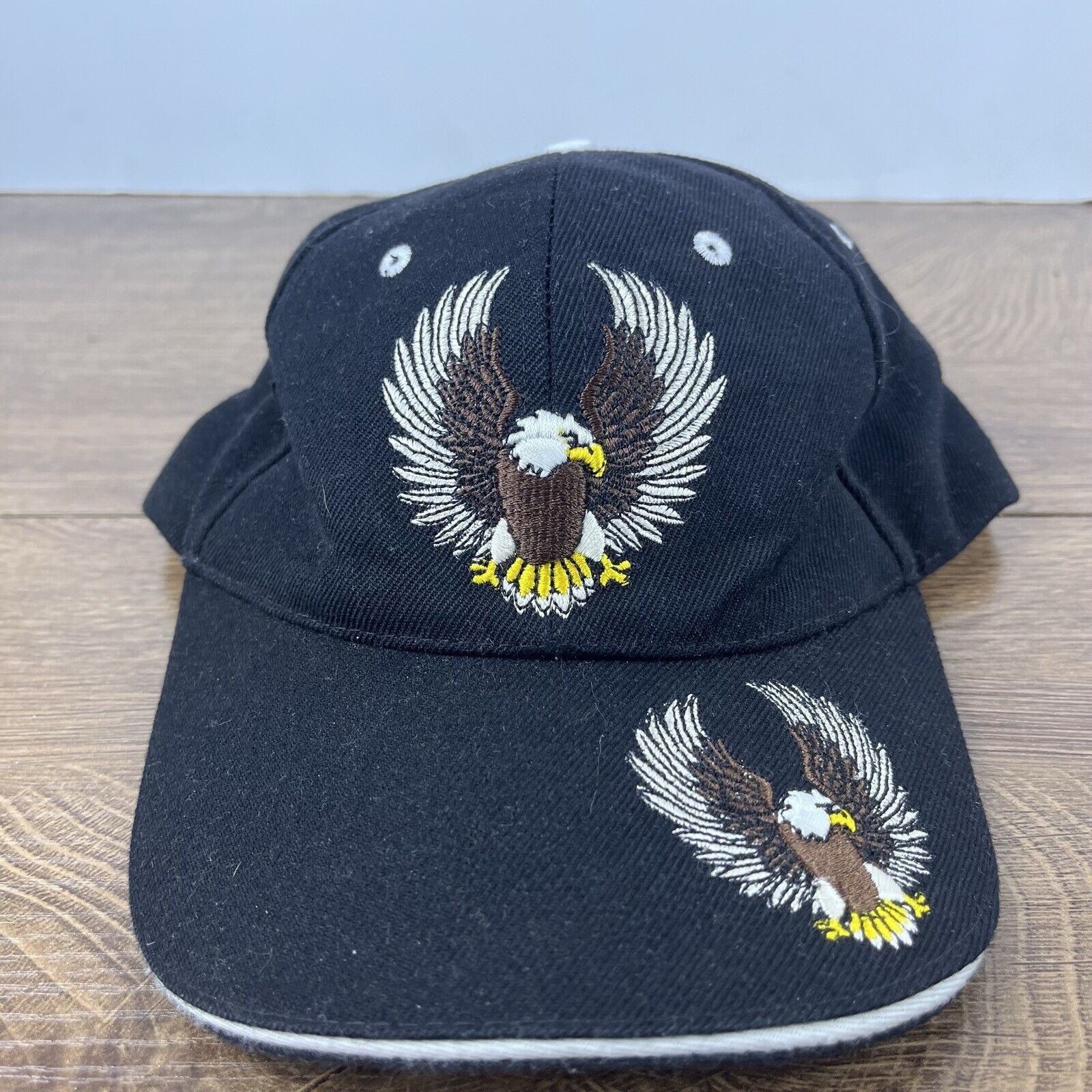 Other Bald Eagle Hat America Bald Eagle Black Hat Adjustable Adult Size ONE SIZE - 2 Thumbnail