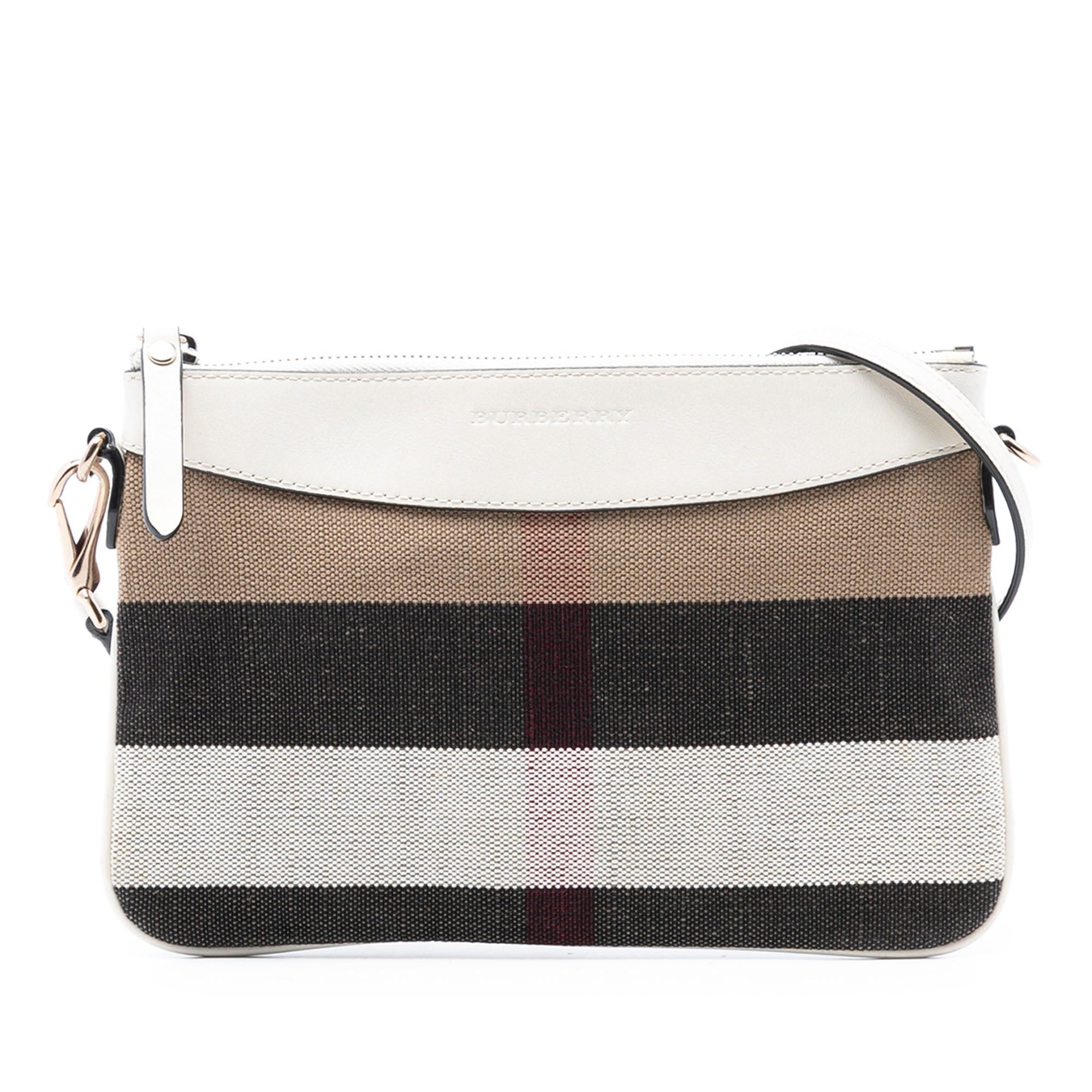 Burberry Mega Check Canvas Peyton Crossbody Size ONE SIZE - 1 Thumbnail