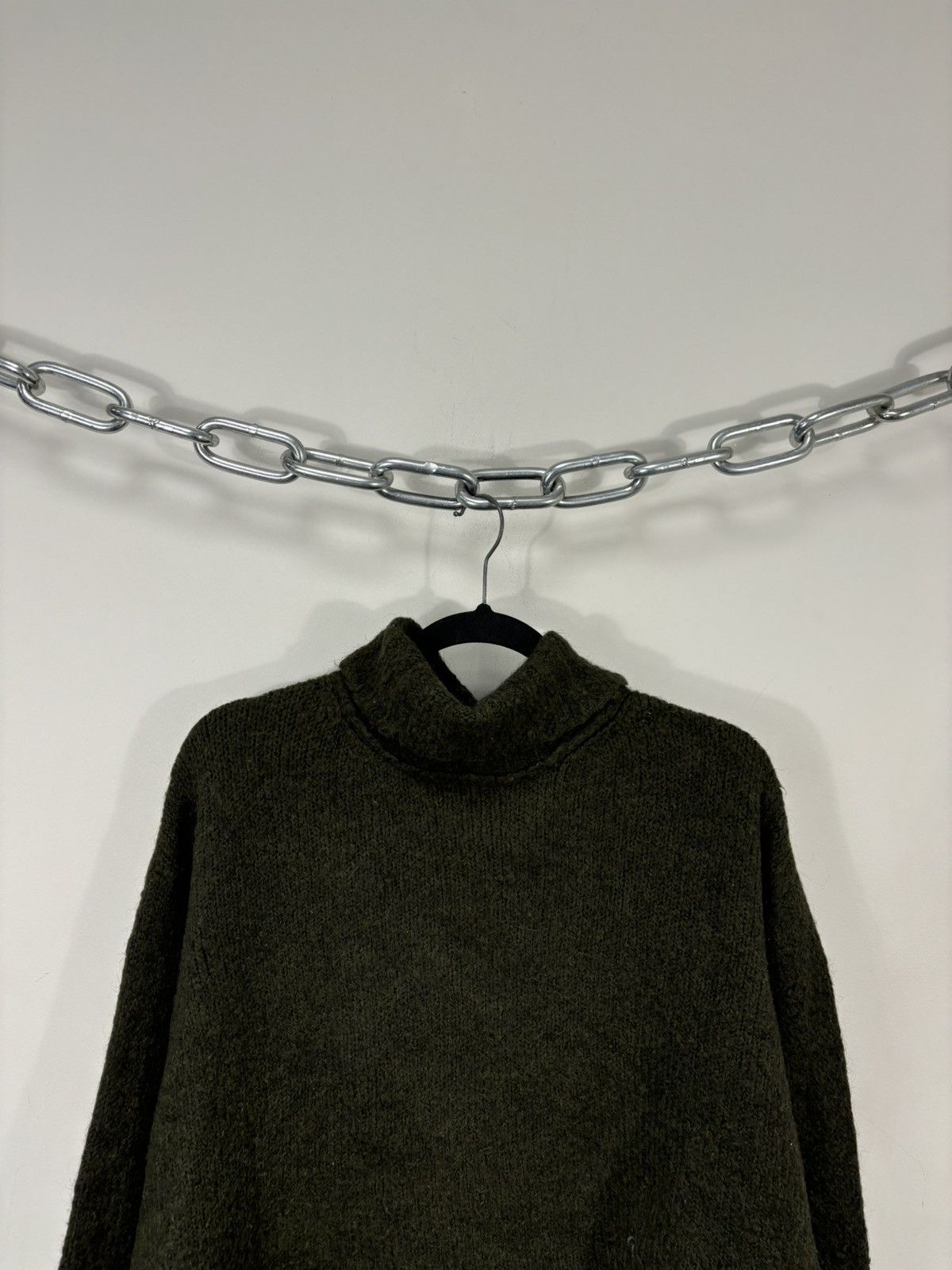Maison Margiela Maison Margiela MM6 Khaki Green Mohair Turtleneck Sweater Size M / US 6-8 / IT 42-44 - 4 Thumbnail