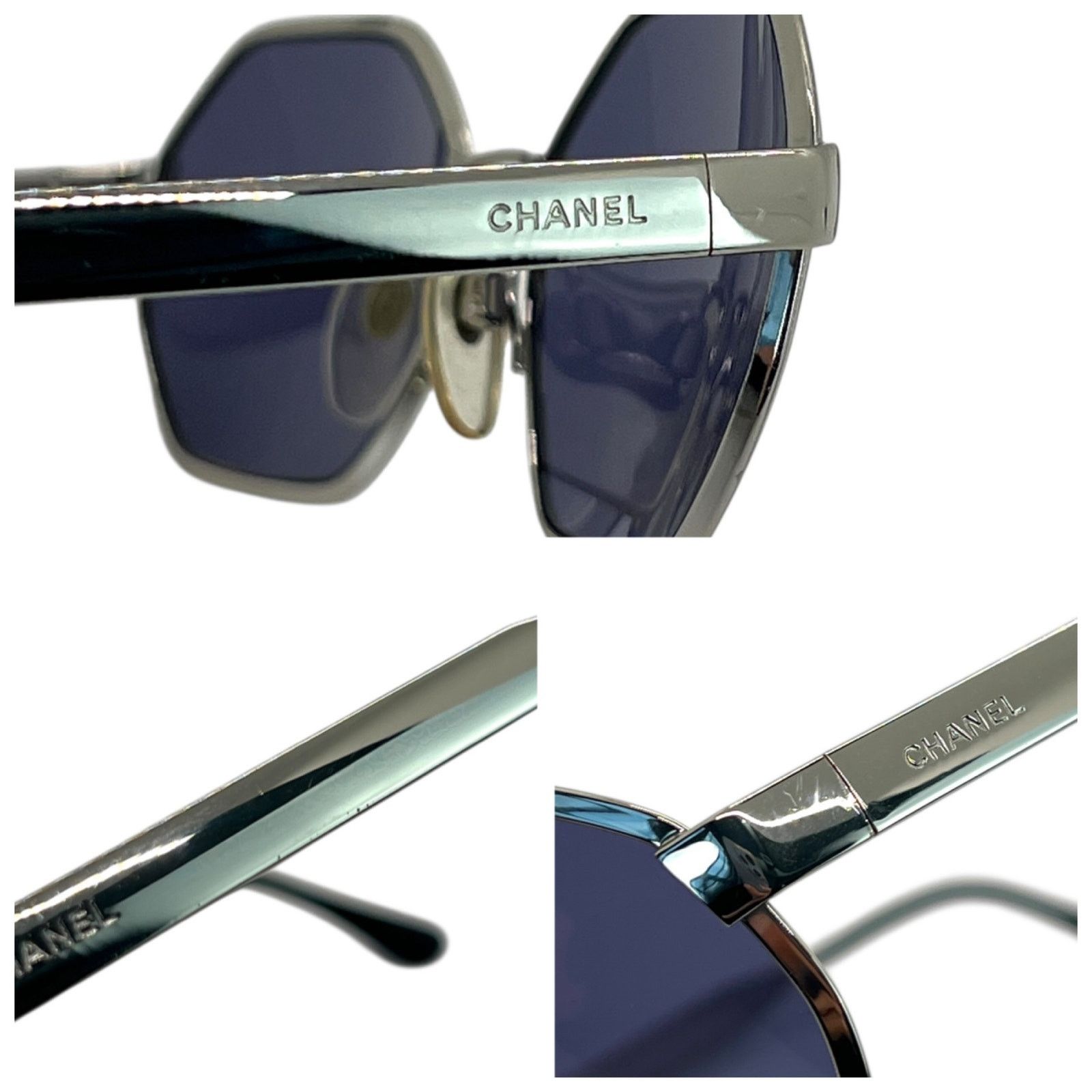 Chanel Chanel Metal Octagonal Sunglasses Size ONE SIZE - 8 Thumbnail