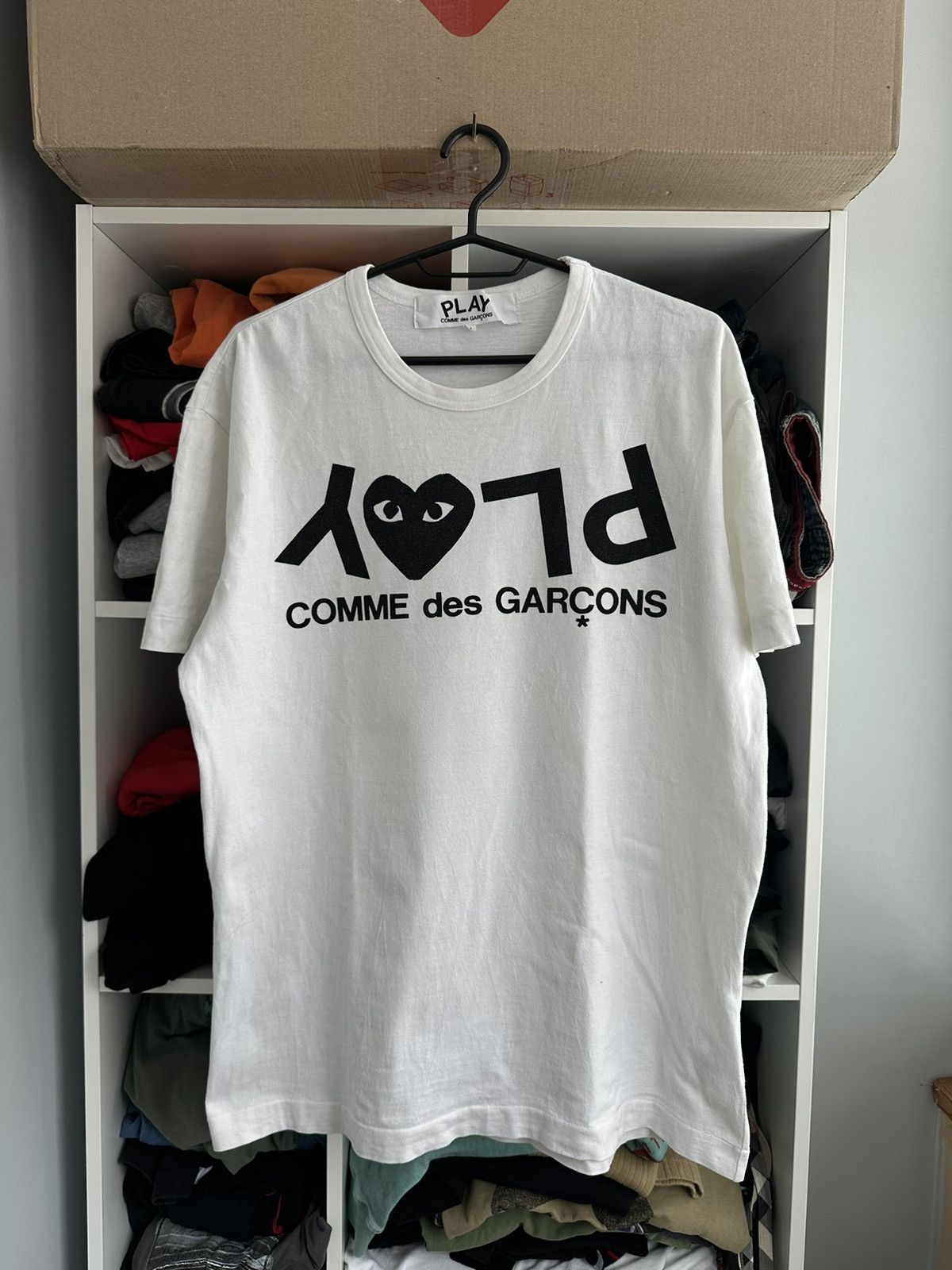 Comme des Garcons 🔥VINTAGE COMME DES GARCONS REVERSE LOGO HEART T SHIRT🔥 Size US L / EU 52-54 / 3 - 1 Thumbnail