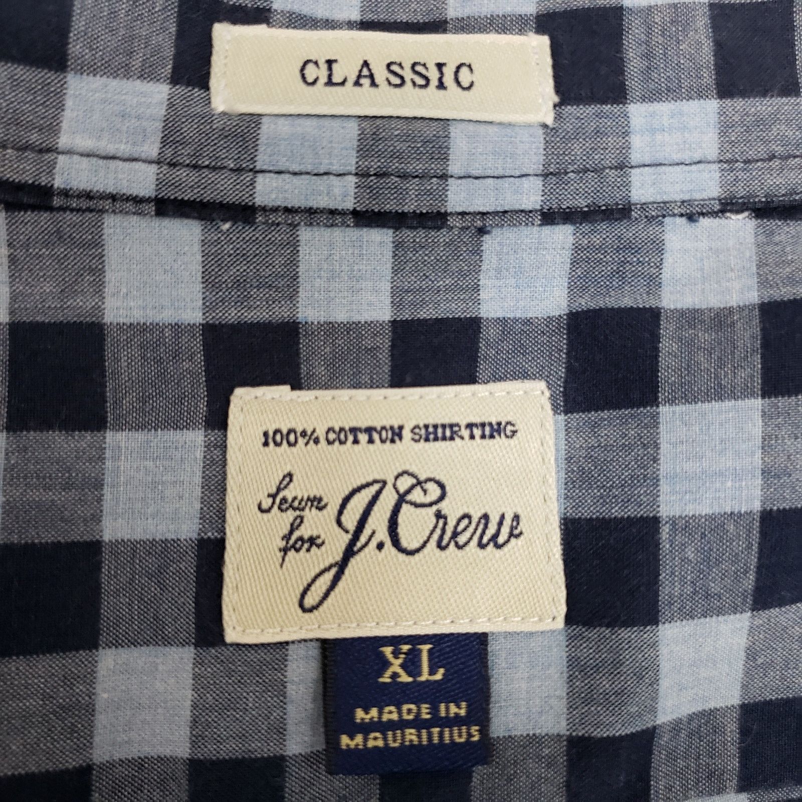 J.Crew J. Crew Shirt Classic Fit XL Gingham Check Button down L/S Size US XL / EU 56 / 4 - 11 Thumbnail