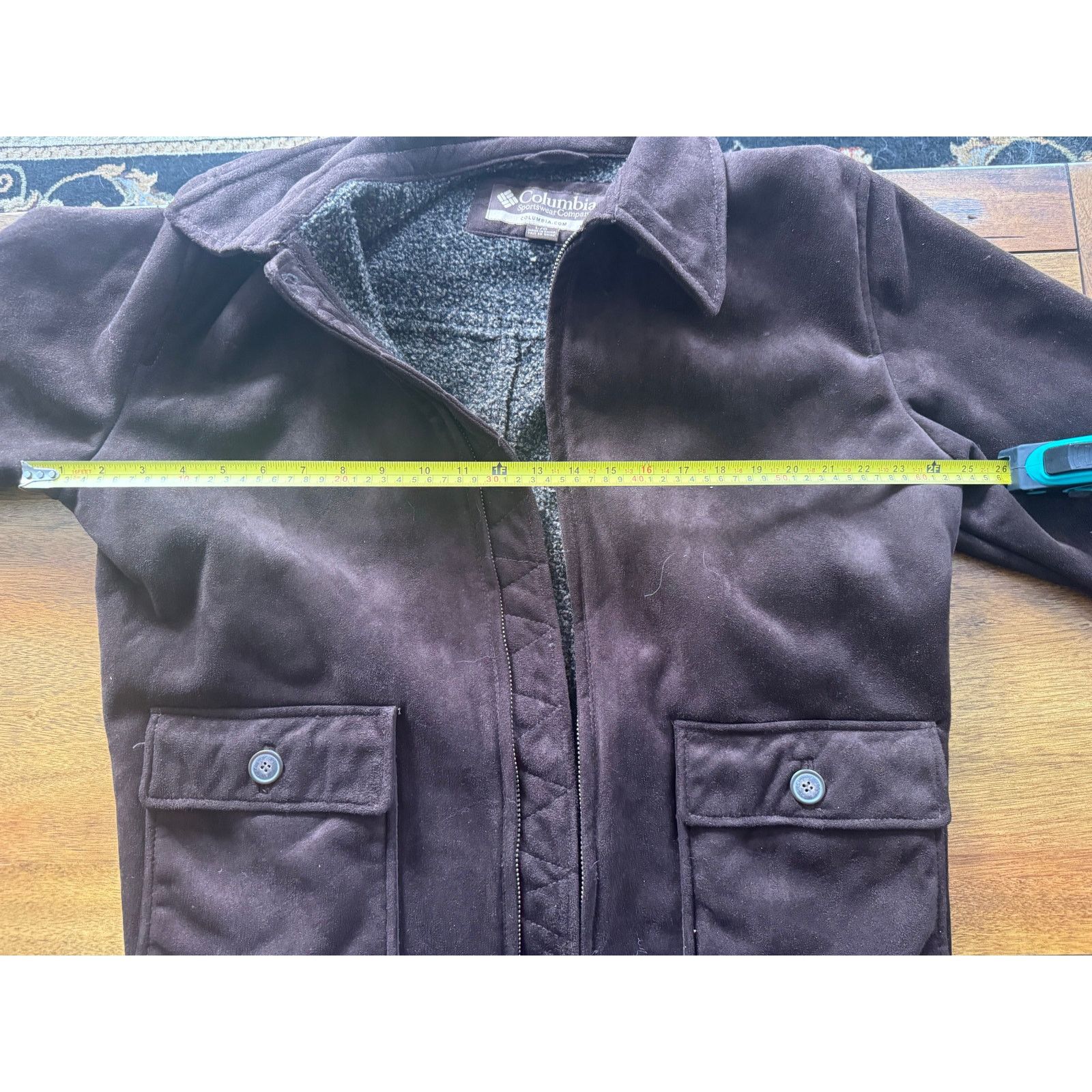 Columbia Columbia Men’s Brown Lined Faux Suede Utility Jacket Size US L / EU 52-54 / 3 - 8 Thumbnail