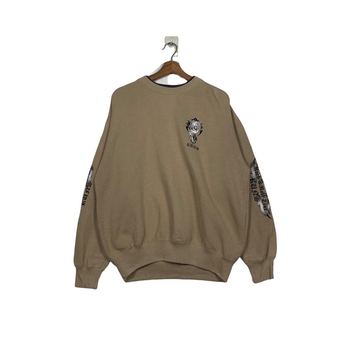 Japanese Brand RUNS Seaven War Big Logo Crewneck Sweatshirt #1602-C72 Size US L / EU 52-54 / 3 - 3 Thumbnail