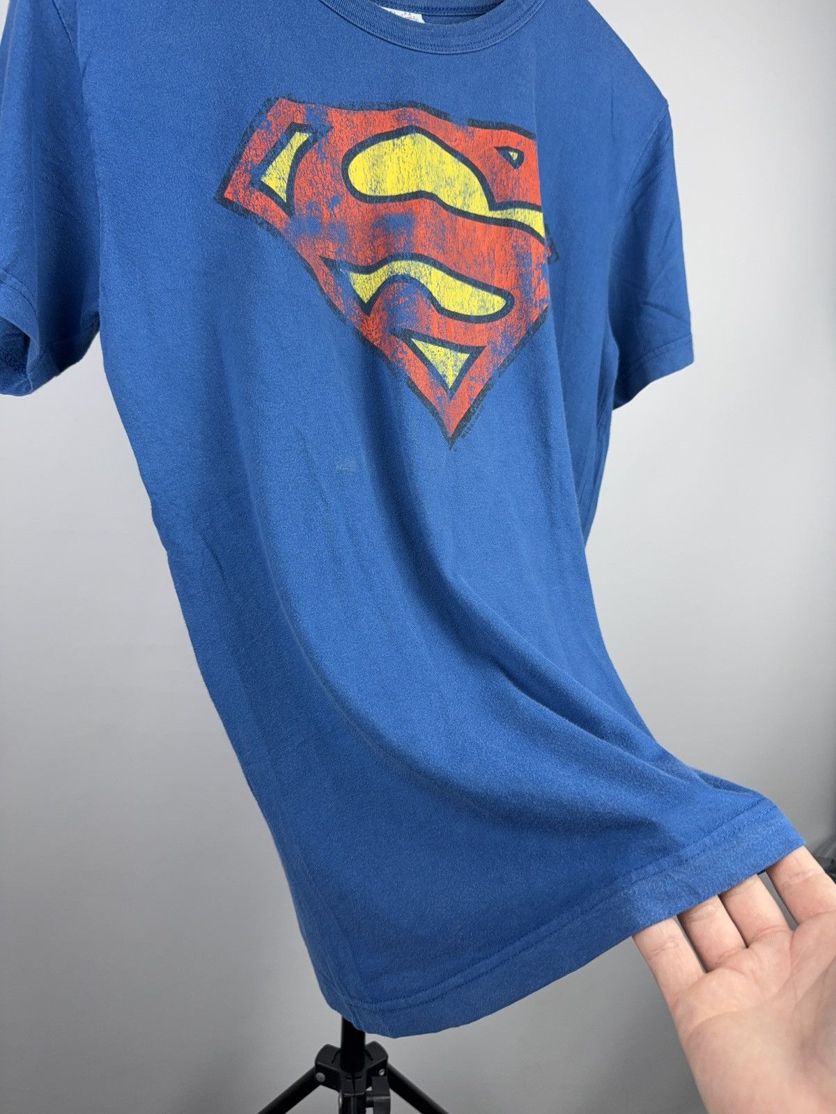DC Comics Vintage 2009 DC Comics Superman Logo Vintage Blue T-Shirt Size US M / EU 48-50 / 2 - 5 Thumbnail