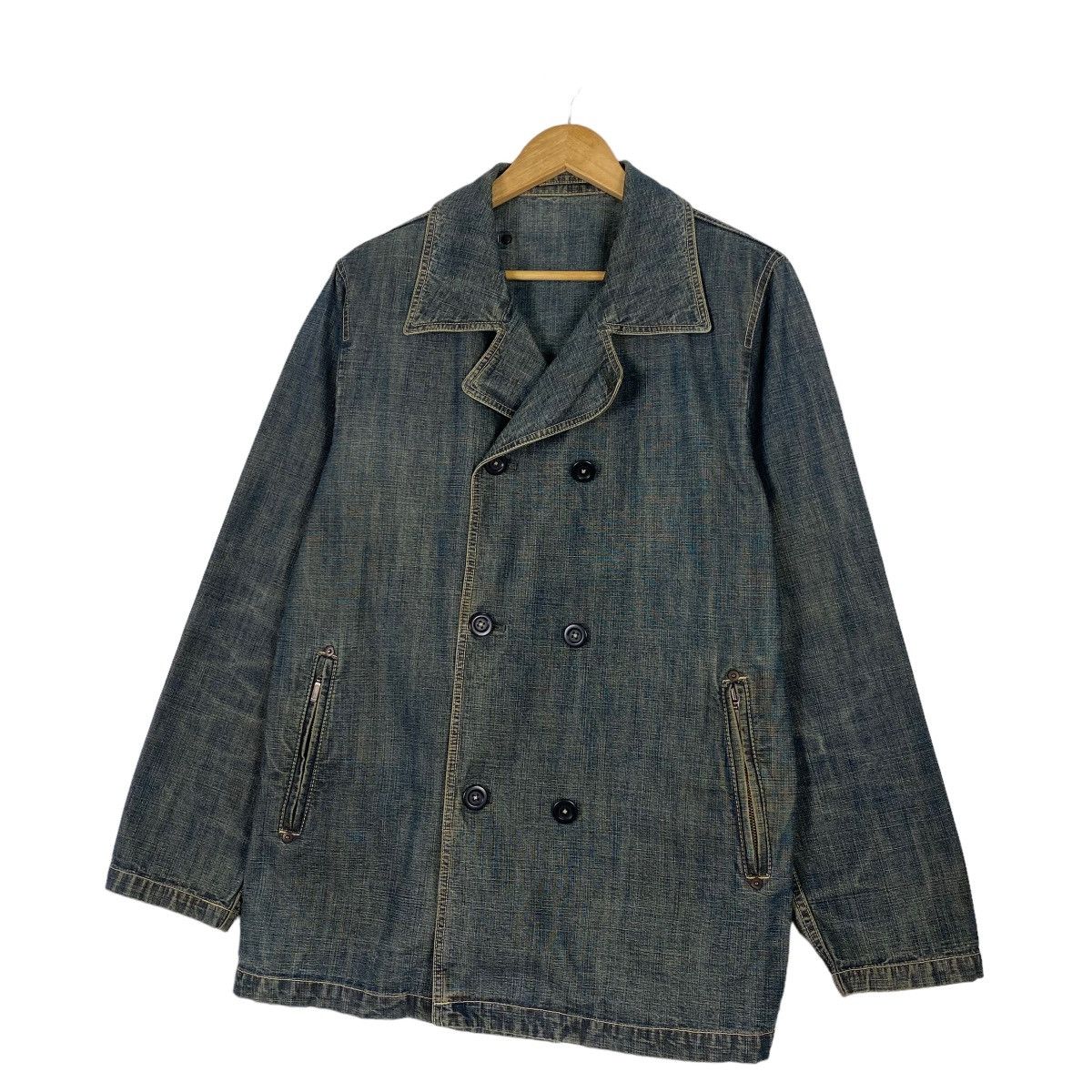 ABAHOUSE × Japanese Brand Abahouse double breasted denim jacket Size US M / EU 48-50 / 2 - 2 Thumbnail