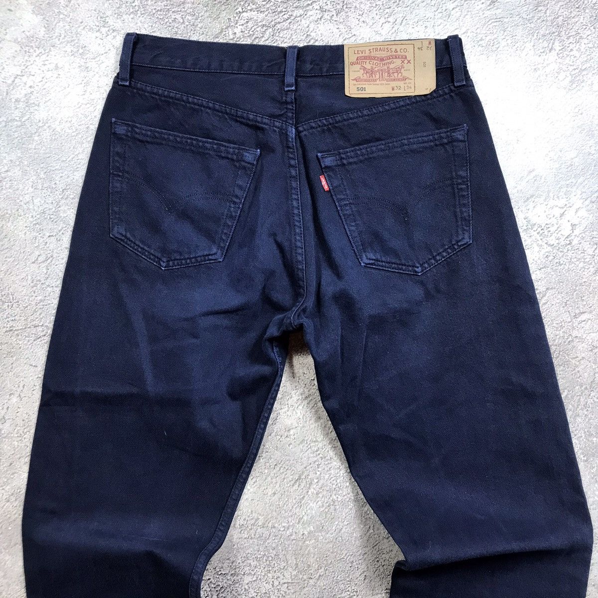 Vintage Vintage 90s Levis Baggy Wide Leg Jeans Grunge Indigo Logo 32 Size US 32 / EU 48 - 5 Thumbnail