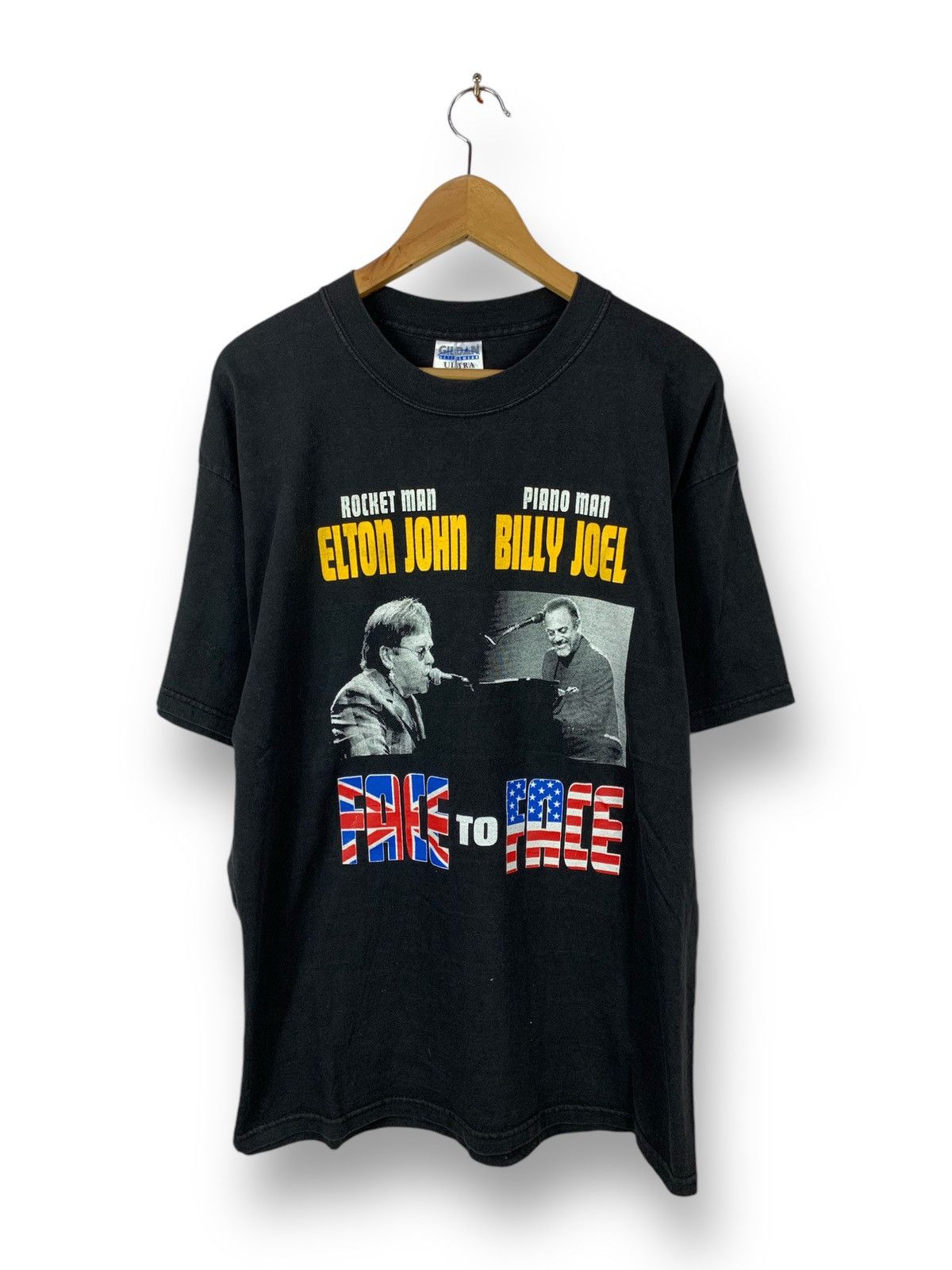 Band Tees RARE! Elton John Billy Joel 2001 Face to Face Tour Tee Size US L / EU 52-54 / 3 - 1 Thumbnail