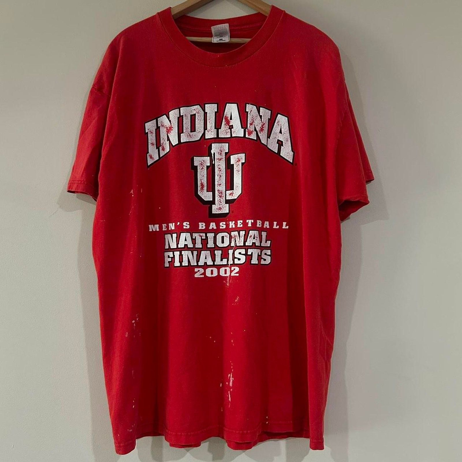 Fruit Of The Loom Vintage 2002 Indiana Hoosiers Basketball Tee Shirt Size US XXL / EU 58 / 5 - 1 Thumbnail