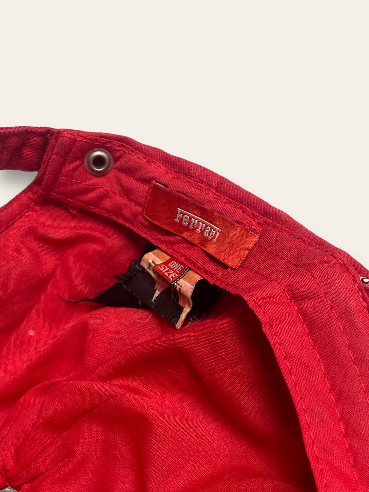 Ferrari 2008 Vintage FERRARI Racing Red Cap Big Logo Y2K Size ONE SIZE - 6 Thumbnail