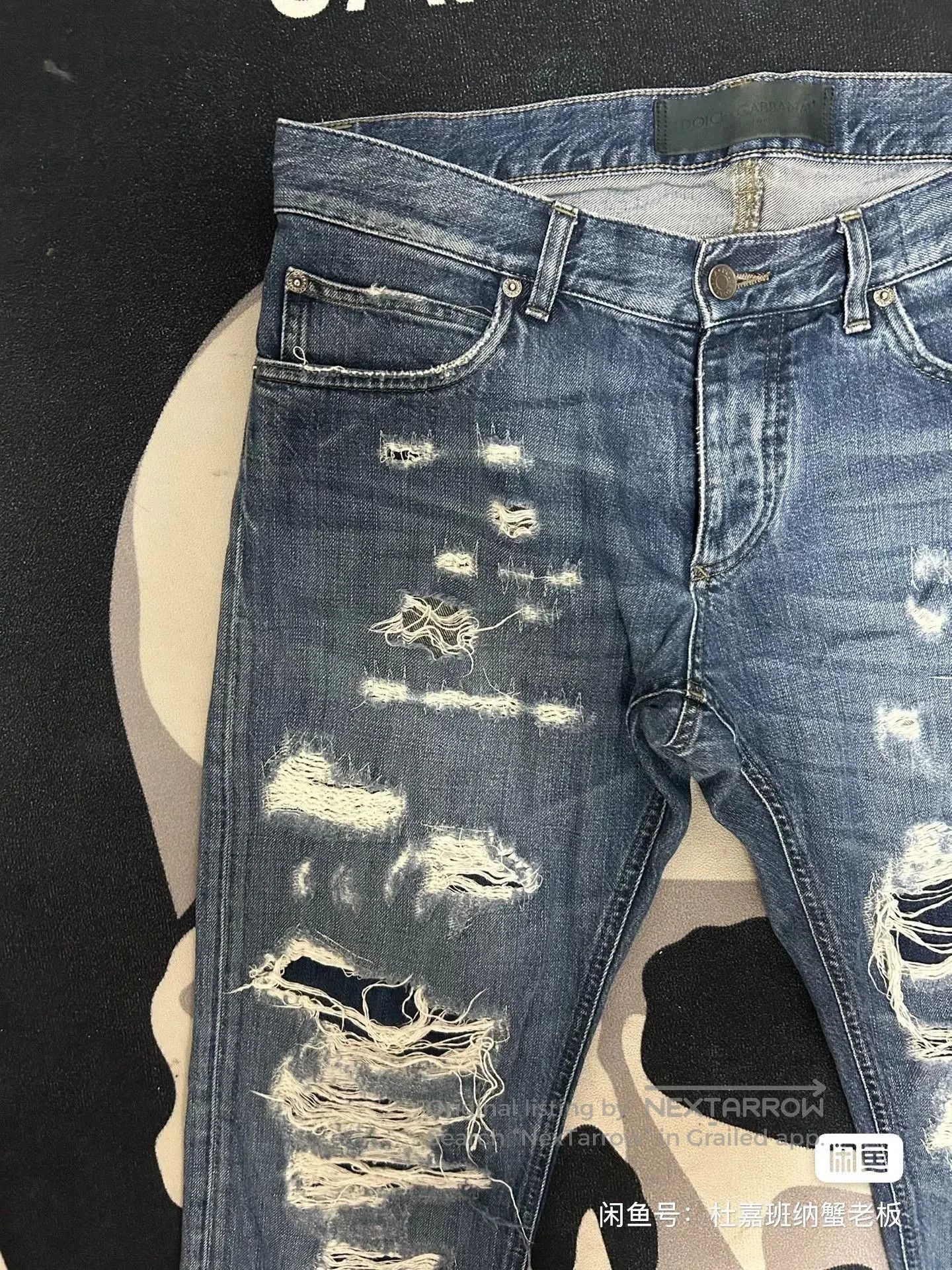Dolce & Gabbana Dolce&Gabbana Distressed Denim Jeans for Men. Size US 32 / EU 48 - 3 Thumbnail