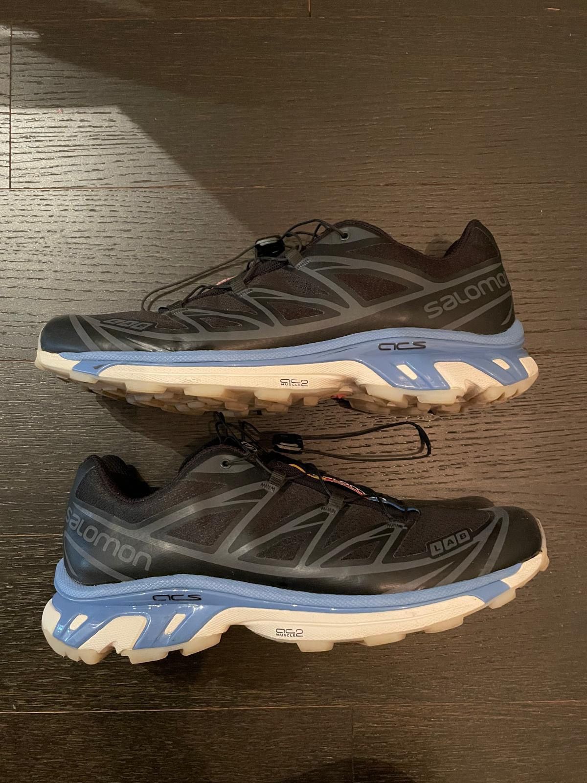 Salomon Salomon XT6 Black and Blue Sneakers Size US 11 / EU 44 - 4 Thumbnail
