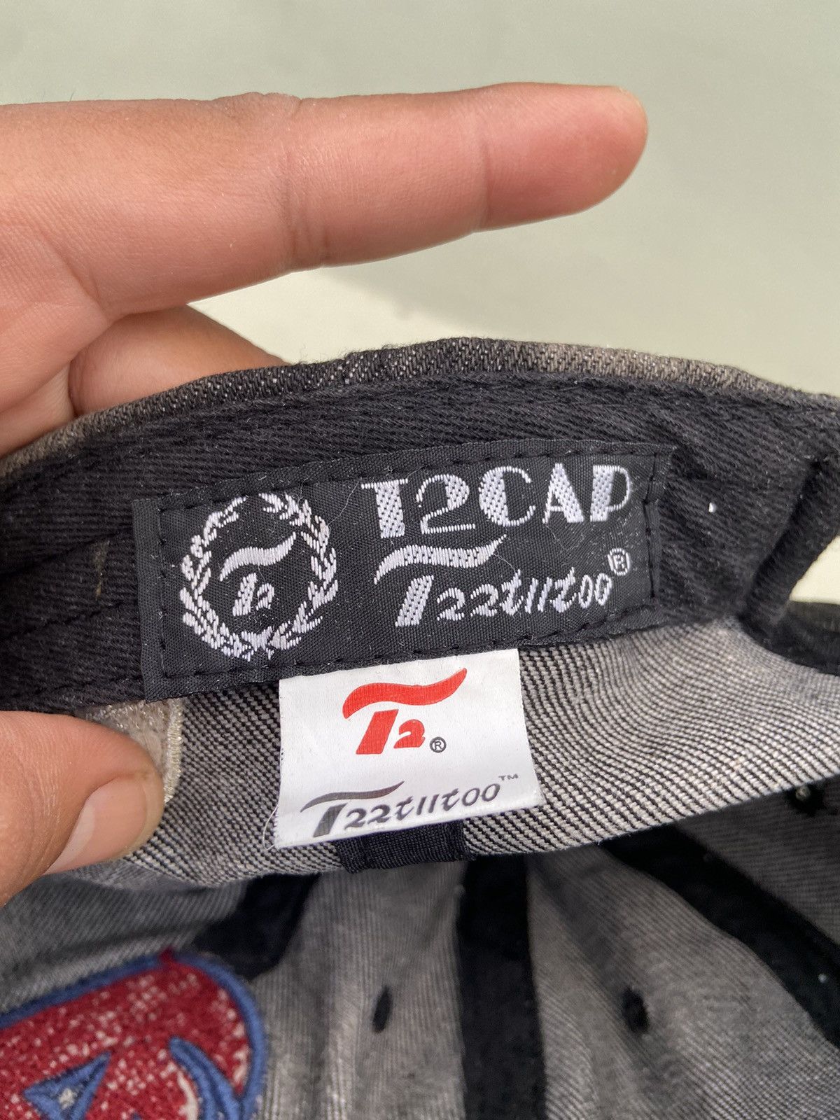 If Six Was Nine 2000s t2cap denim washed cap Size ONE SIZE - 9 Thumbnail