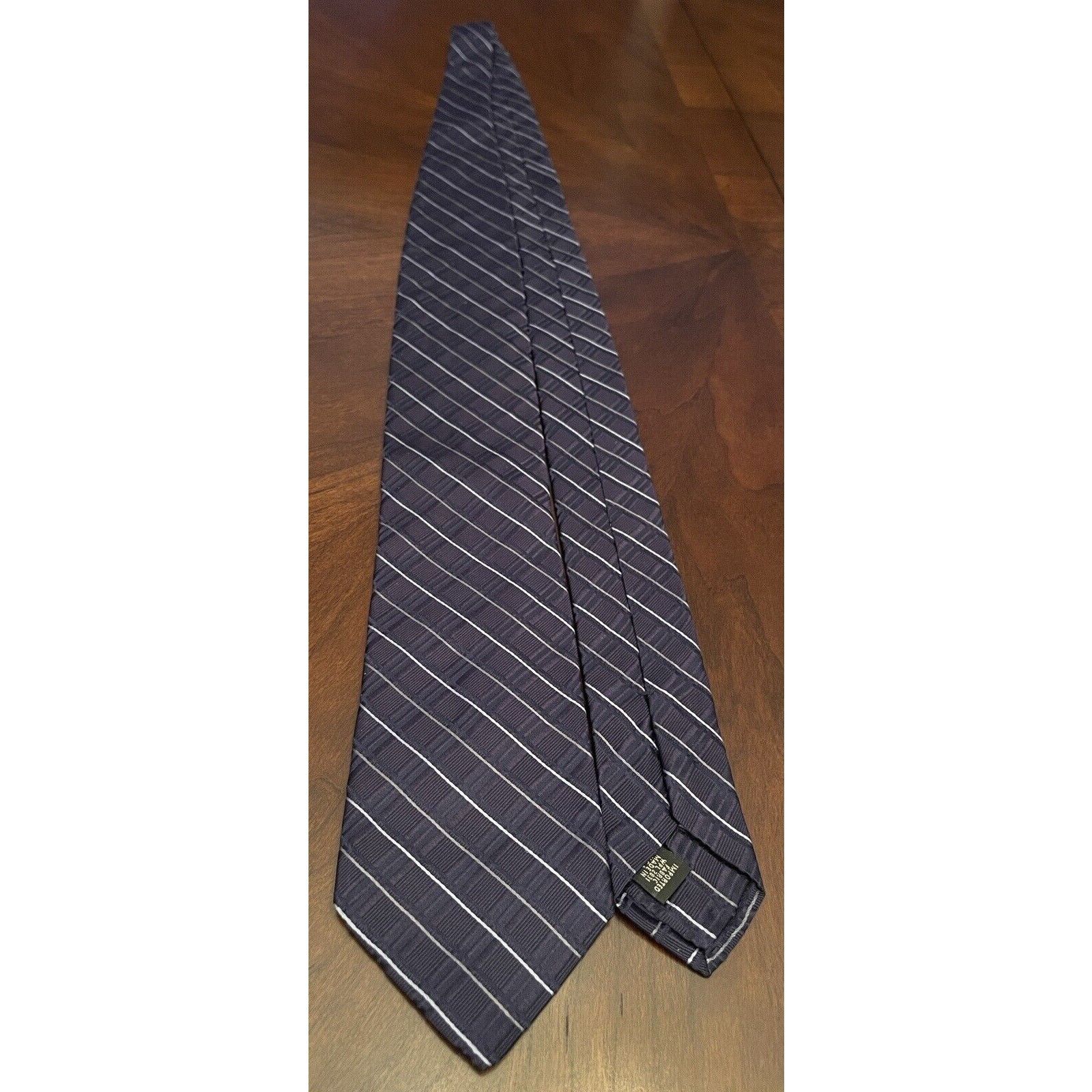 Calvin Klein Ck Calvin Klein Blue 100% Silk Men’s Neck Tie Made In Usa Size ONE SIZE - 3 Thumbnail