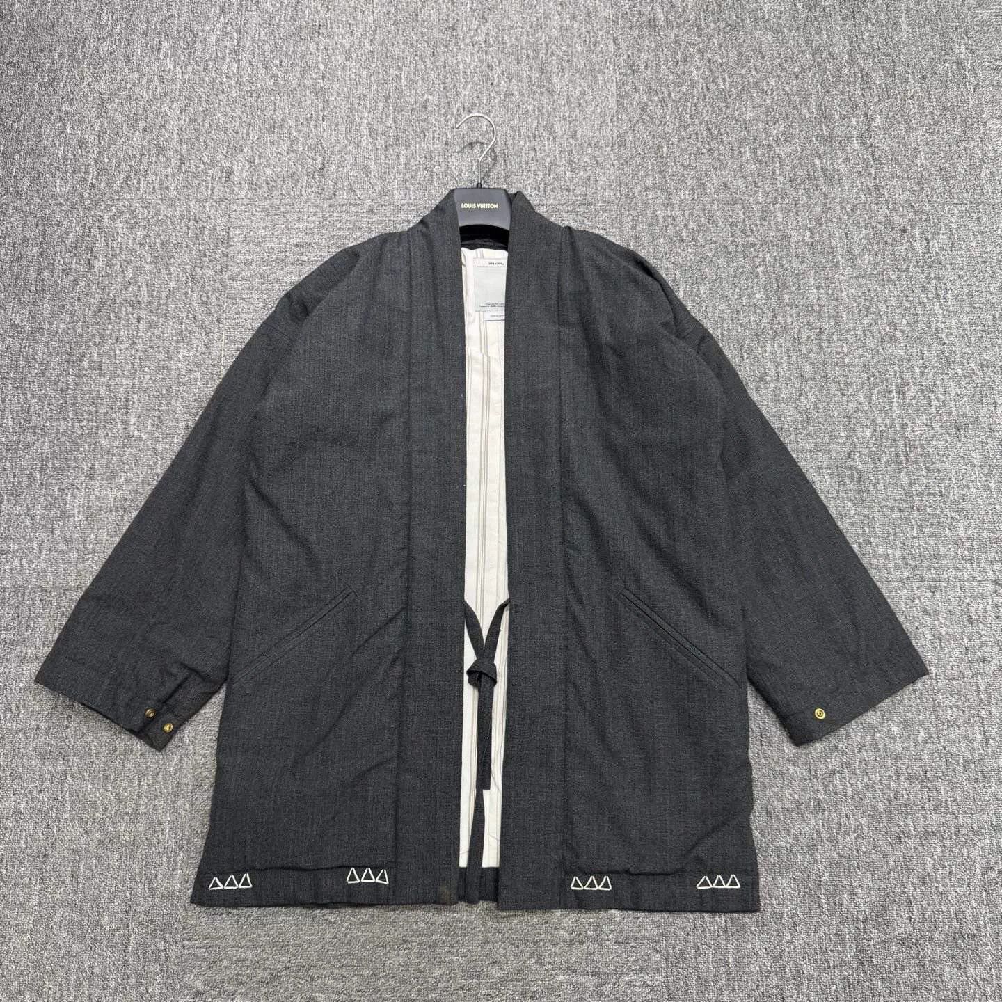 Visvim VISVIM Dark Gray Robe-Style Coat Size US M / EU 48-50 / 2 - 1 Thumbnail
