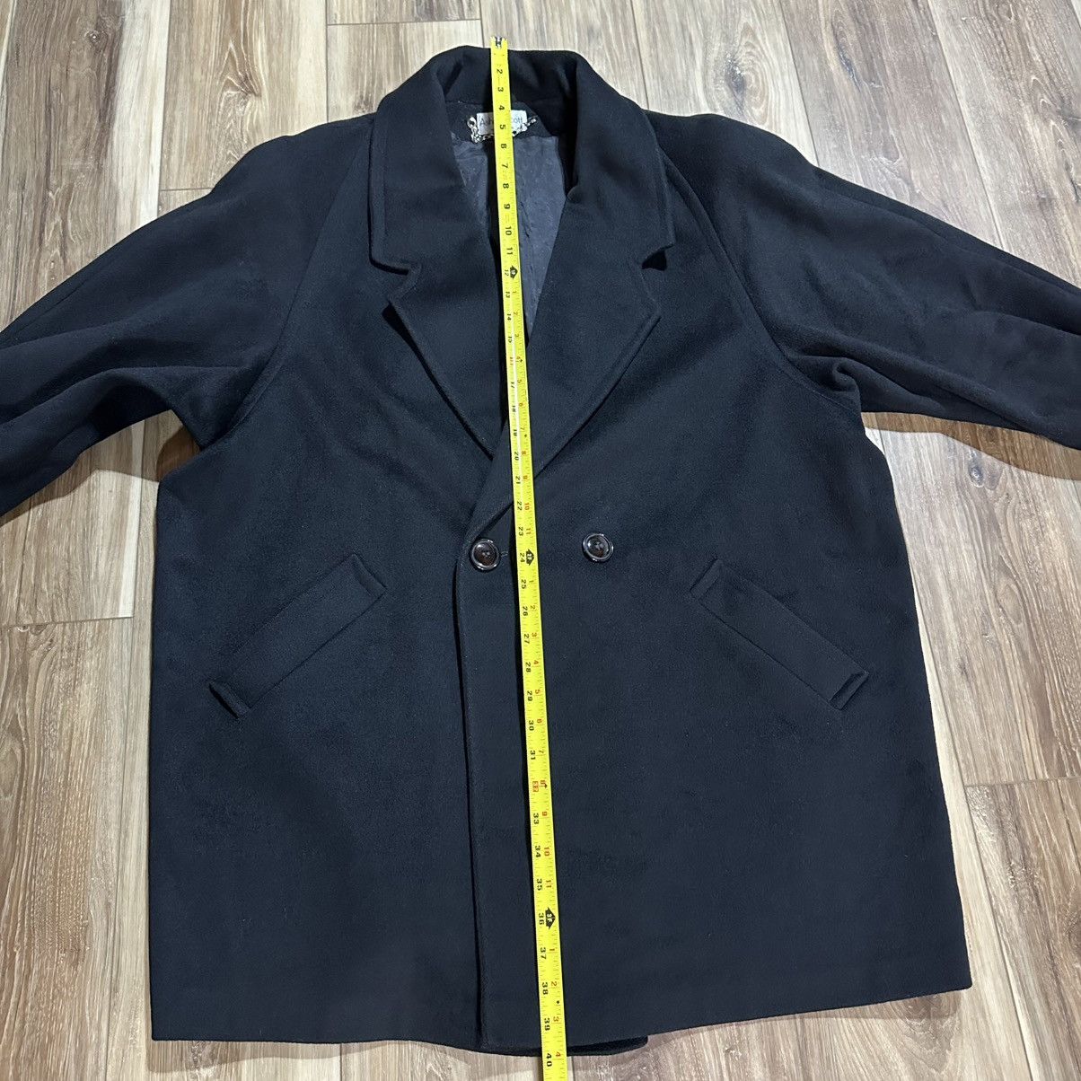 Vintage Vintage Ashley Scott 100% Wool Overcoat, Black, 2XL Size XXL / US 16-18 / IT 52-54 - 7 Thumbnail