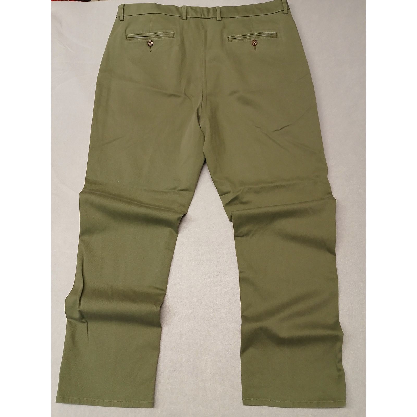 Daniel Cremieux Daniel Cremieux (38x30) Green Khaki Cotton Blend Pants Size US 38 / EU 54 - 6 Thumbnail