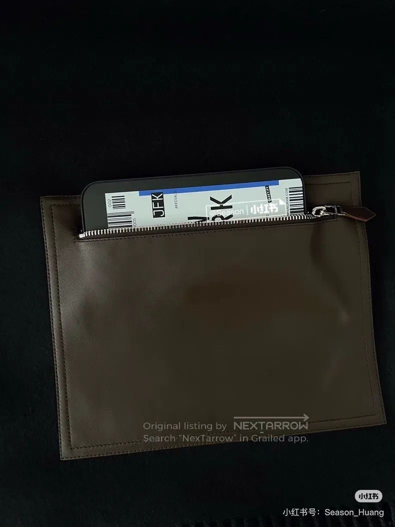 Hermes Hermes size 200*35cm Leather Pocket Cashmere Shawl Size ONE SIZE - 7 Thumbnail
