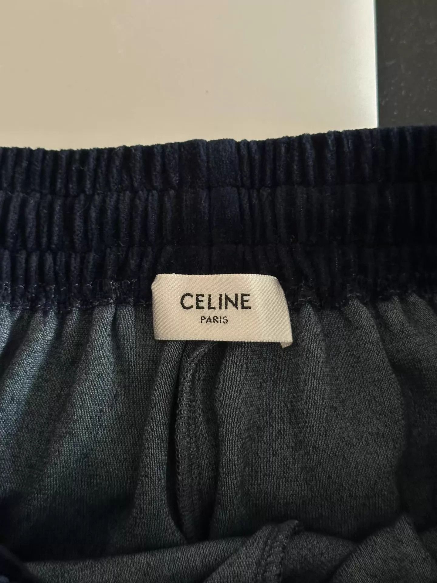 Celine Celine New Blue Velvet Triomphe Pants Size S Size 26" / US 2 / IT 38 - 3 Thumbnail