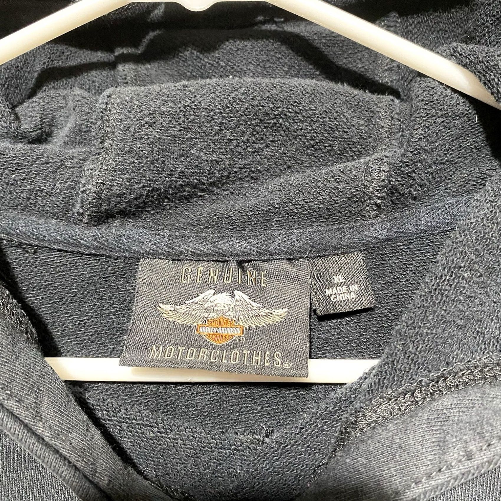 Harley Davidson VINTAGE Harley-Davidson Sweatshirt Logo Pullover Hooded XL Black Men Size US XL / EU 56 / 4 - 4 Thumbnail