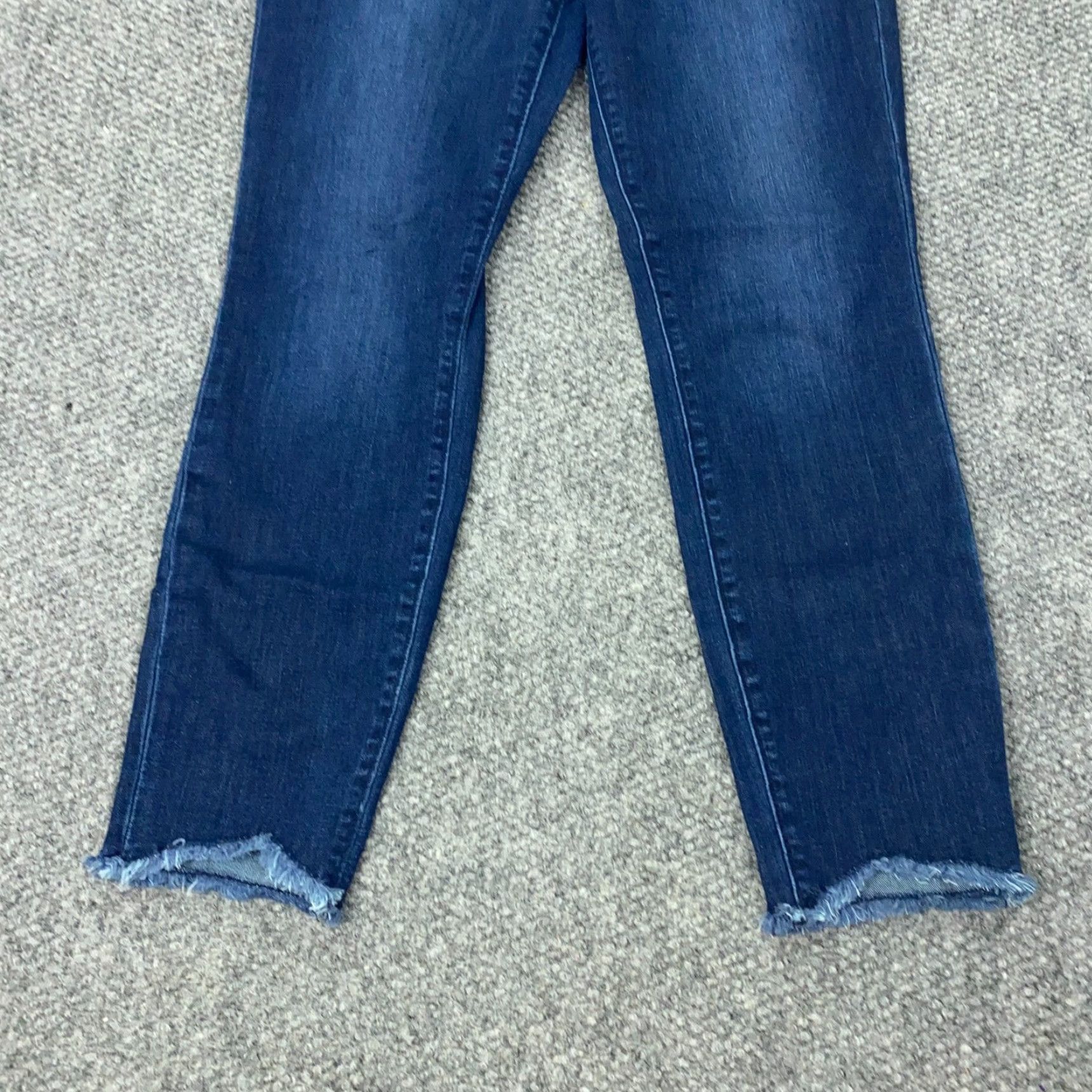 Loft LOFT Jeans Womens Size 10 Blue Mid-Rise Skinny Stretch Denim 5-Pocket Faded Regular Fit Size 32" / US 10 / IT 46 - 3 Thumbnail
