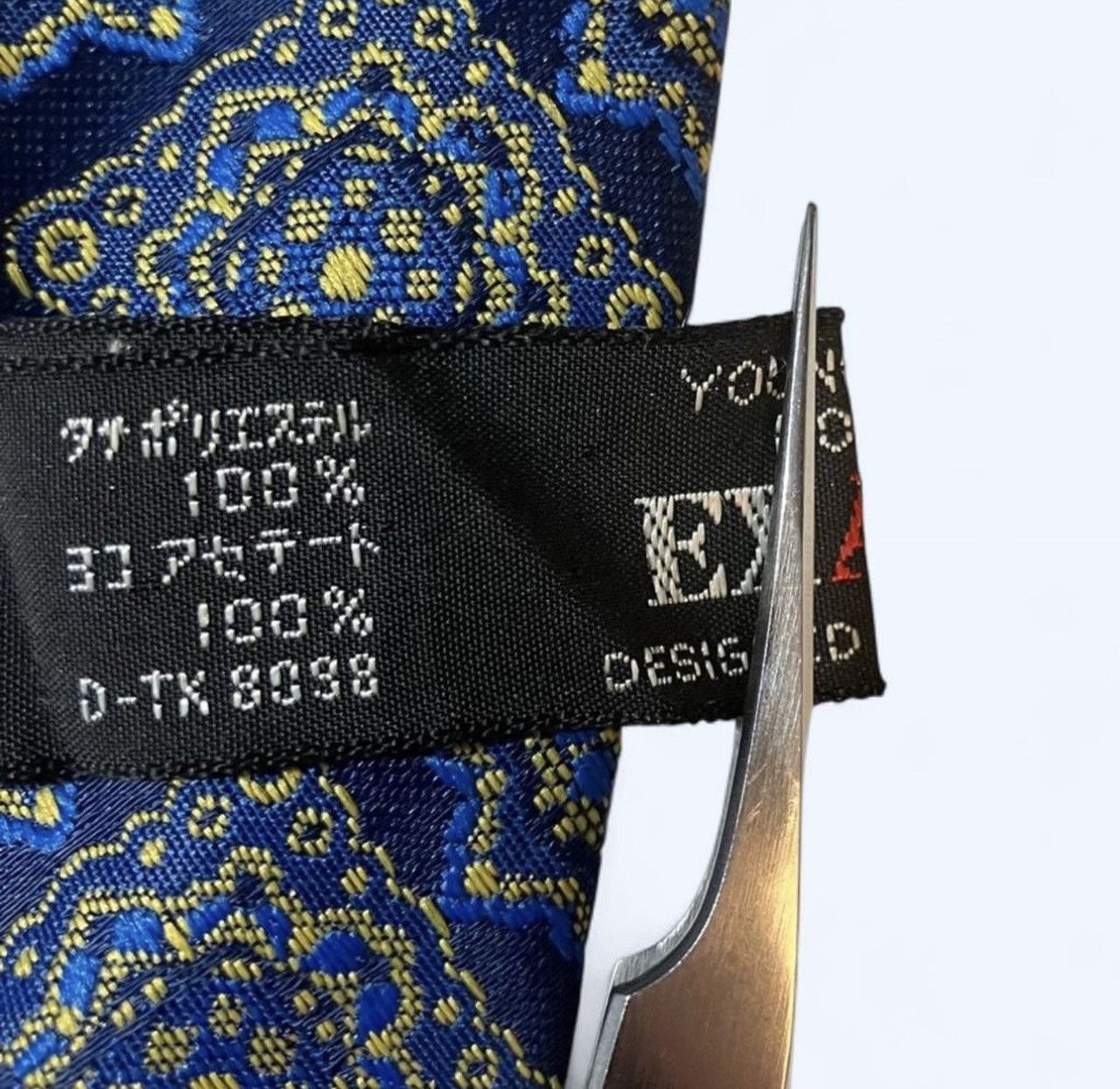 Other Vintage Exact designed by pioneer men's tie gold on blue Size ONE SIZE - 5 Thumbnail