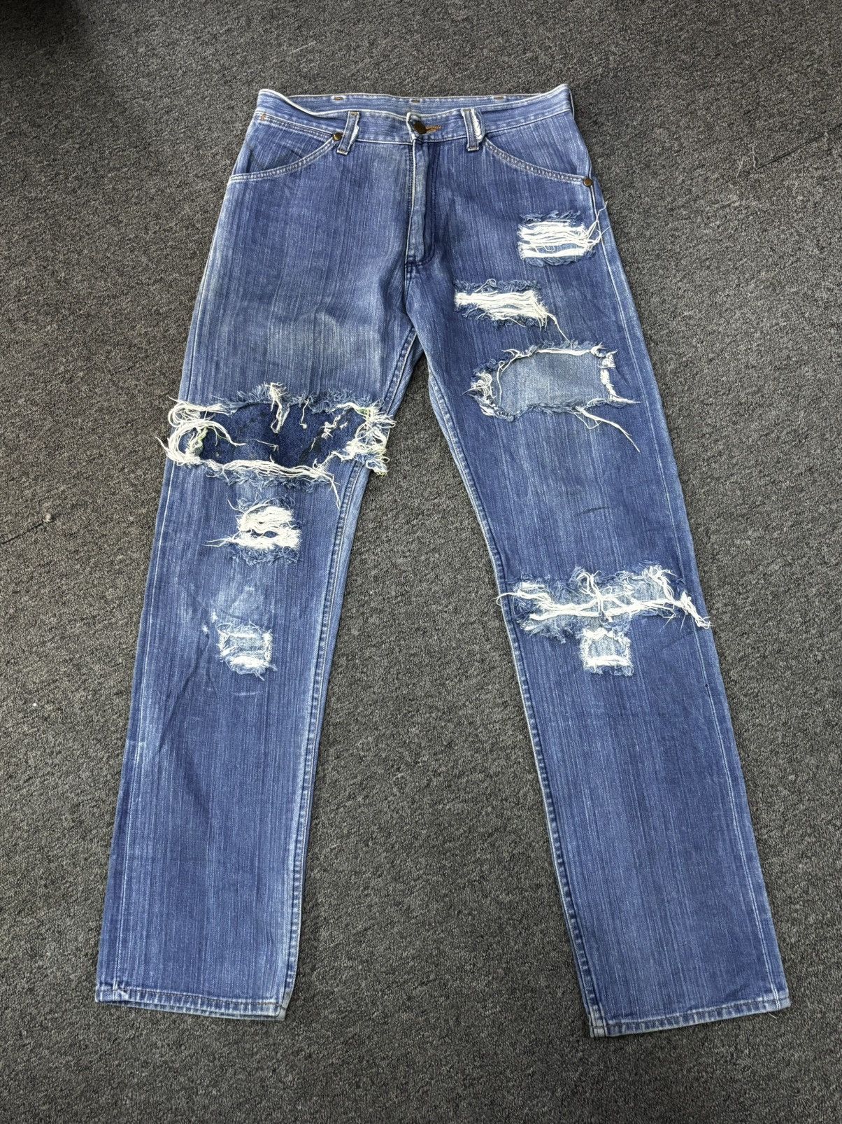 Wrangler Wrangler Vintage Selvedge Distressed Denim Size US 32 / EU 48 - 1 Thumbnail