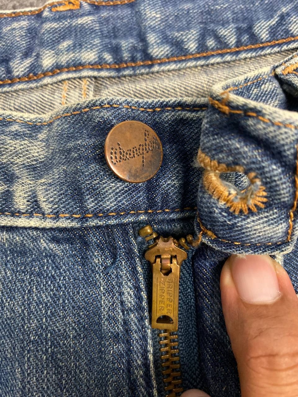 Wrangler vintage wrangler distressed denim gripper zipper Size US 32 / EU 48 - 10 Thumbnail