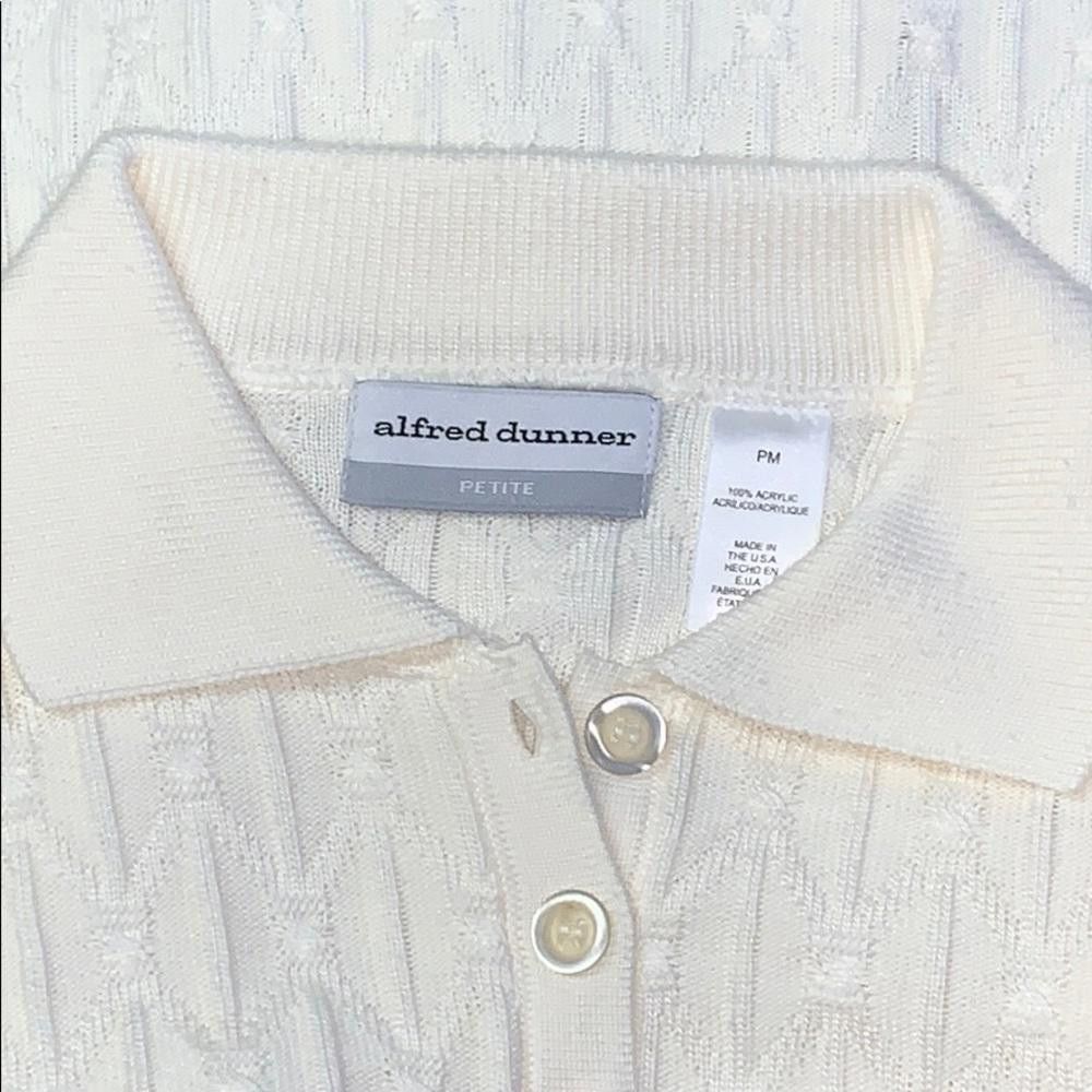 Designer Vintage Alfred Dunner Petite Collared Polo, MP Size M / US 6-8 / IT 42-44 - 5 Thumbnail