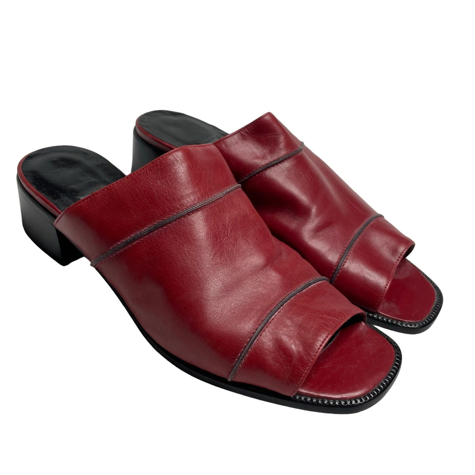 Bally Vintage Bally Open Toe Mules Size US 6 / IT 36 - 1 Thumbnail