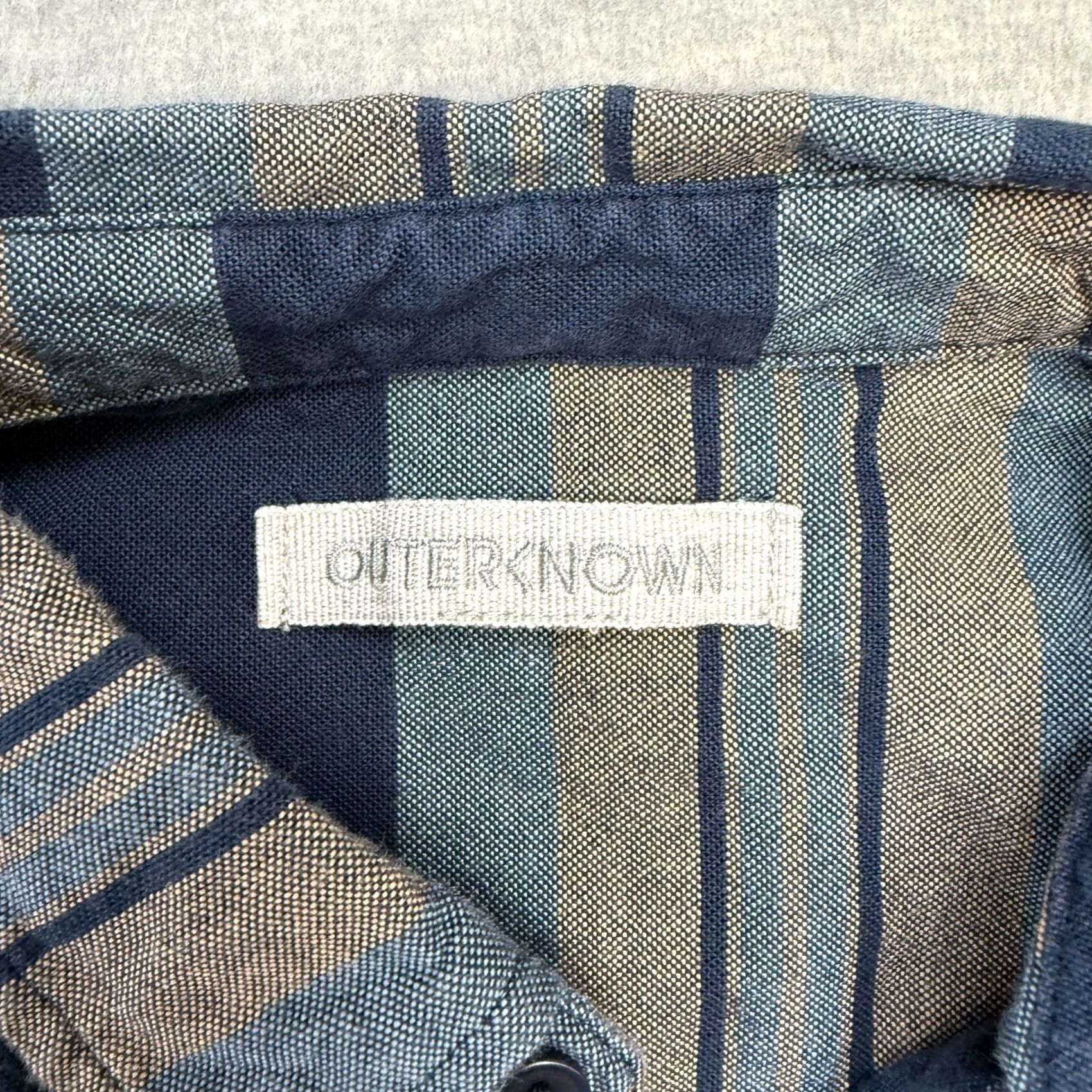 Outerknown Outerknown Shirt Men's Blue Striped Button-Down XS? (Note: Original size is M) Size US M / EU 48-50 / 2 - 3 Thumbnail