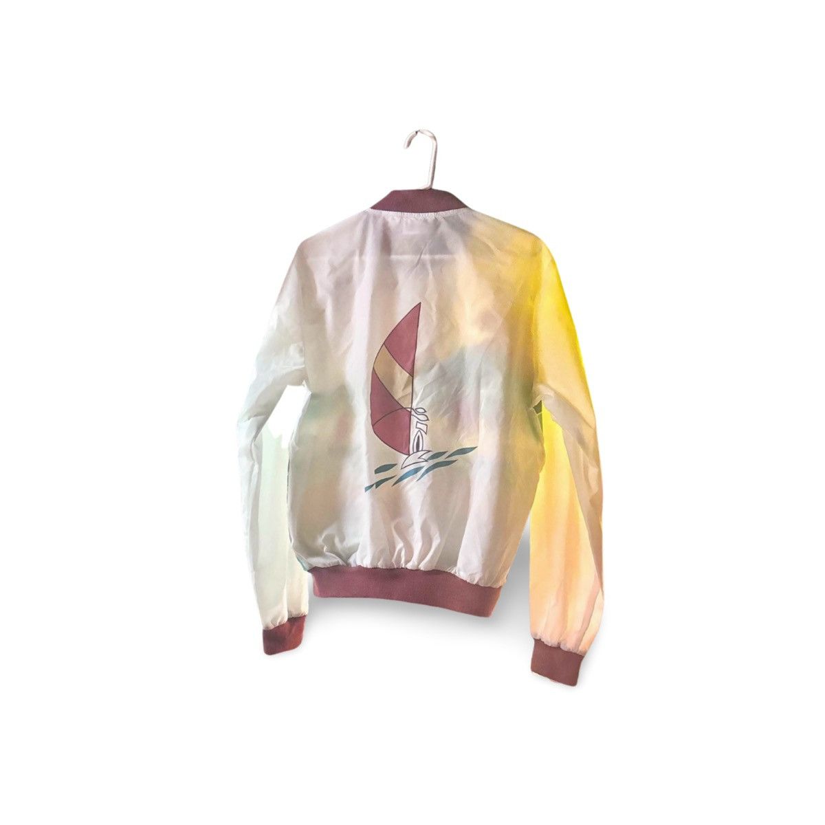 Other Men’s Retro Palm Tree Light Bomber Jacket by Repage - 1980’s Size US L / EU 52-54 / 3 - 5 Thumbnail