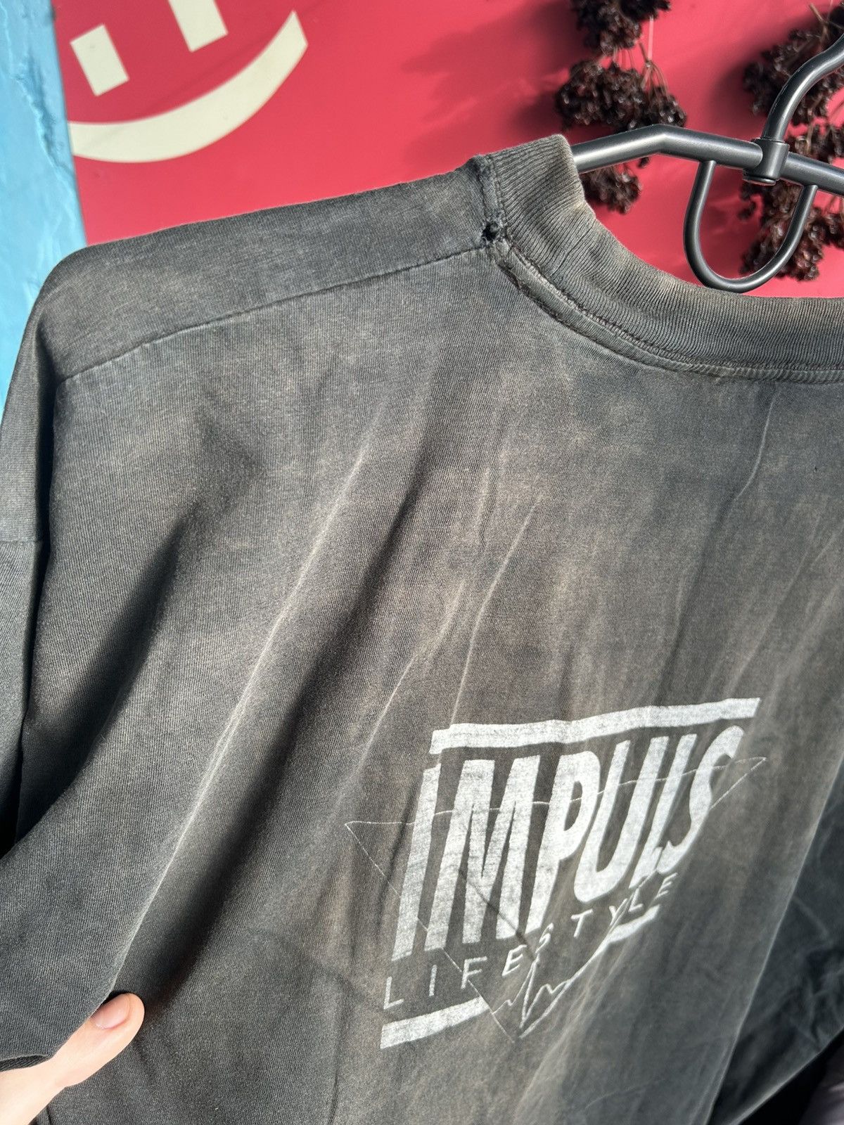 Band Tees × Vintage Impuls Grunge Vintage T-shirt Dirty Balenciaga Style Size XL Size US XL / EU 56 / 4 - 5 Thumbnail