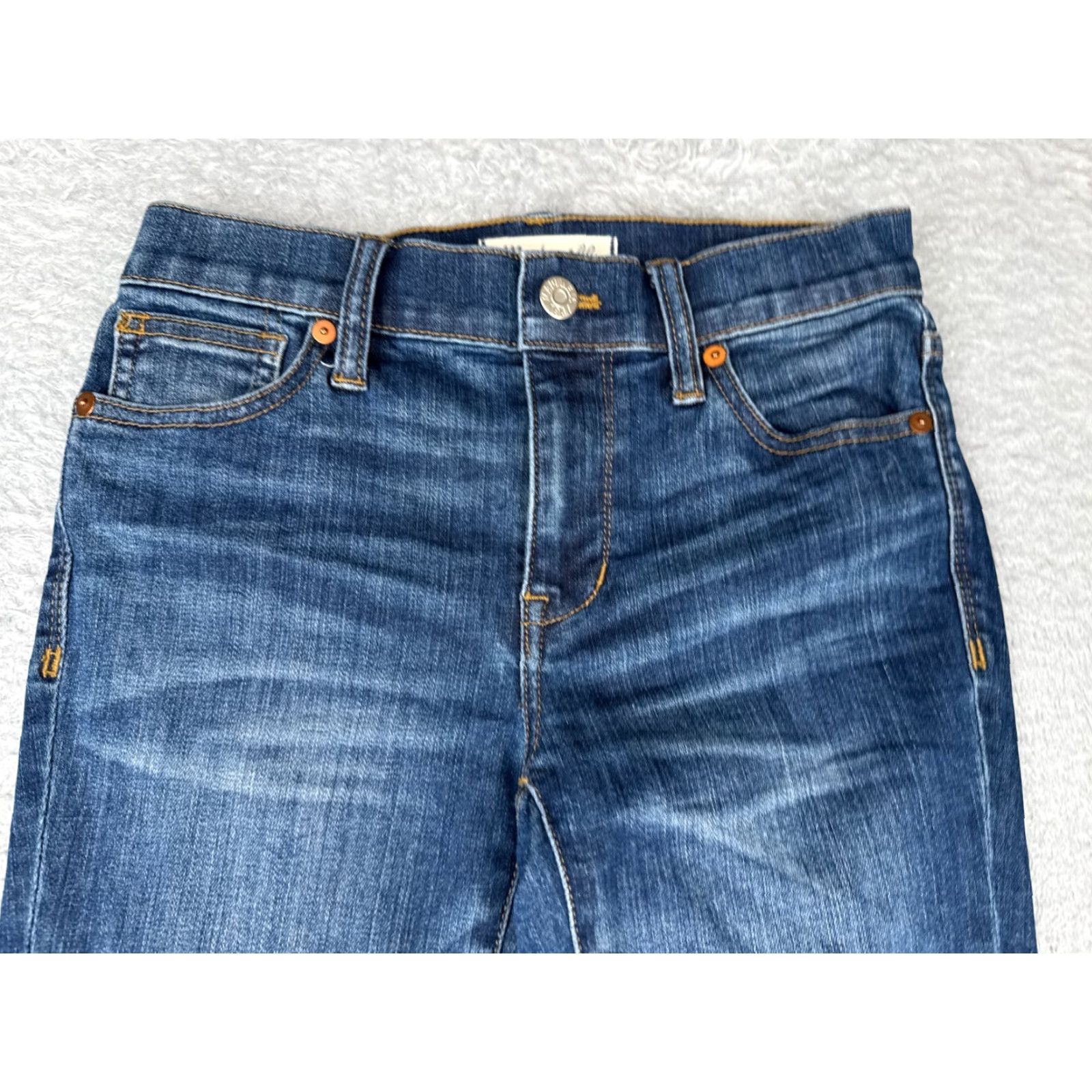 Madewell Madewell Jeans Womens 24 Blue Denim High Riser Skinny Cotton Blend Tapered 24x28 Size 42" / US 20 - 4 Thumbnail