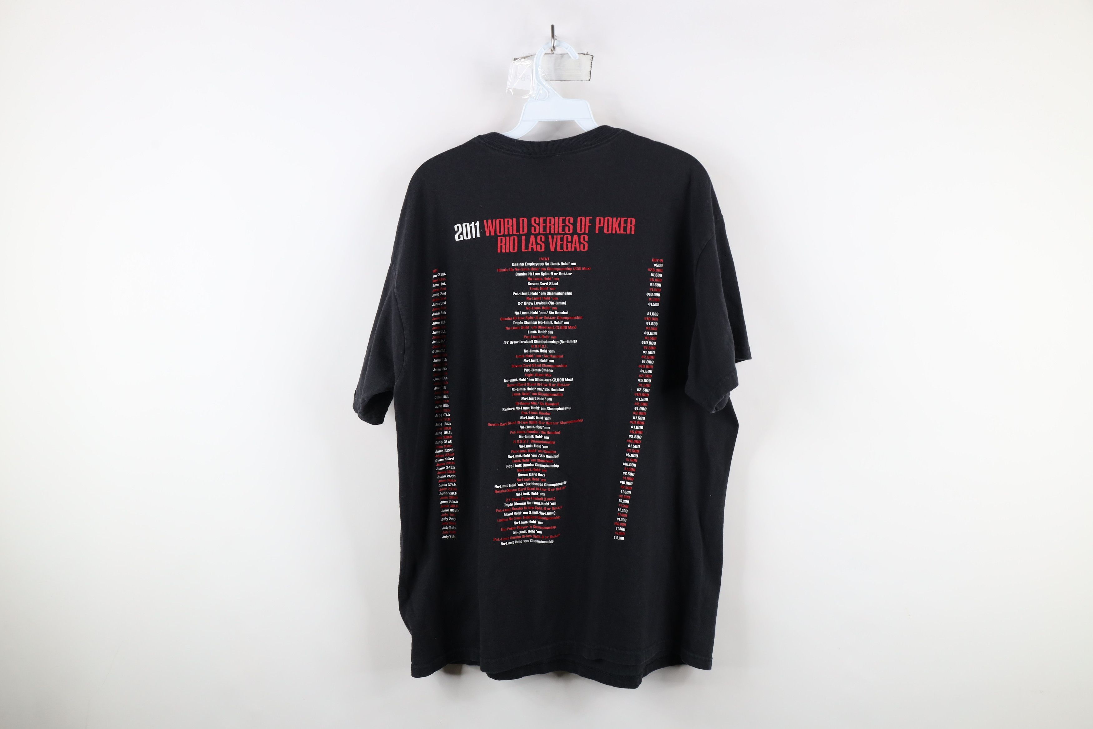 Vintage Vintage Y2K World Series of Poker Participant T-Shirt Black Size US L / EU 52-54 / 3 - 12 Thumbnail