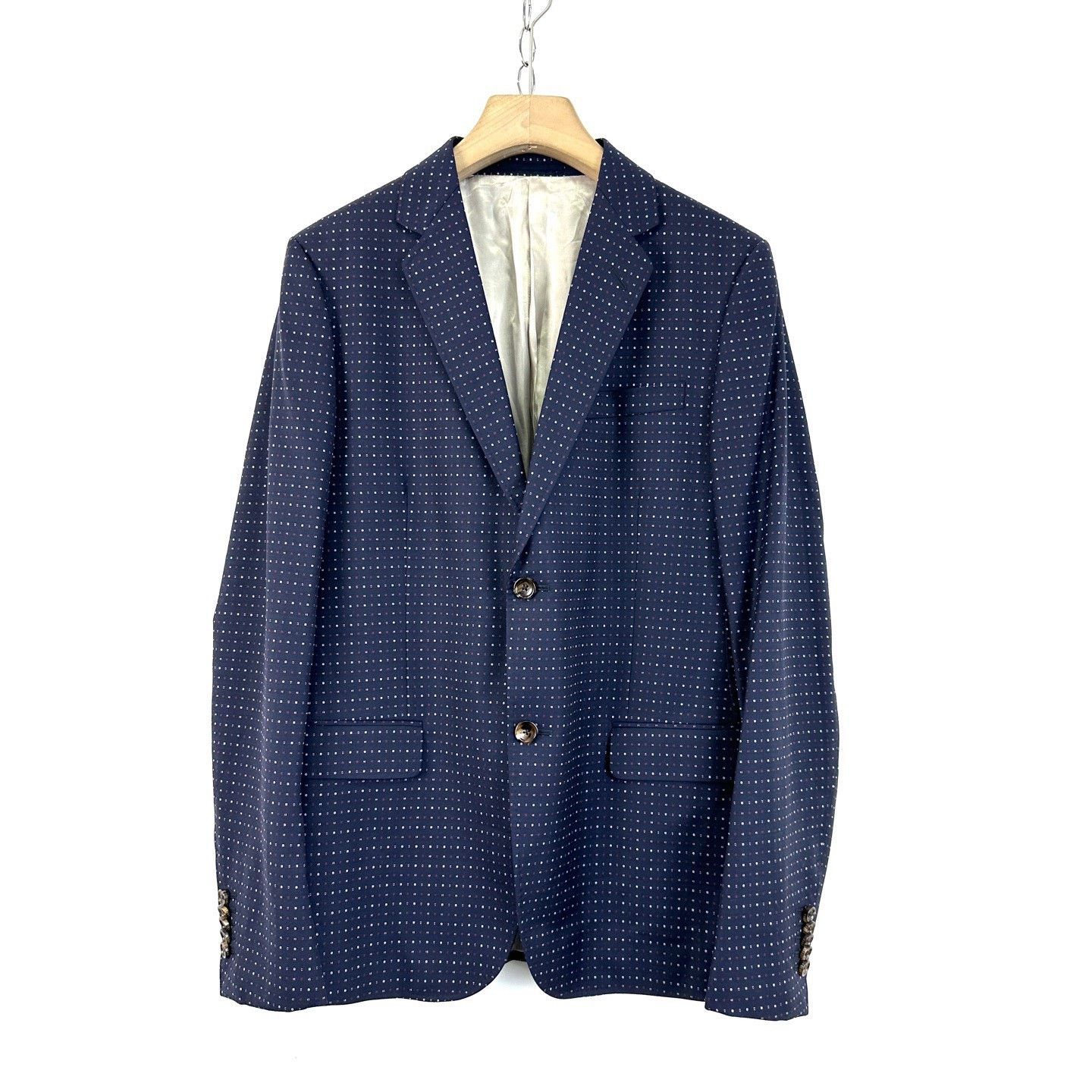 Gucci Gucci Blue Polka Dot Embroidered Blazer Size US M / EU 48-50 / 2 - 1 Thumbnail