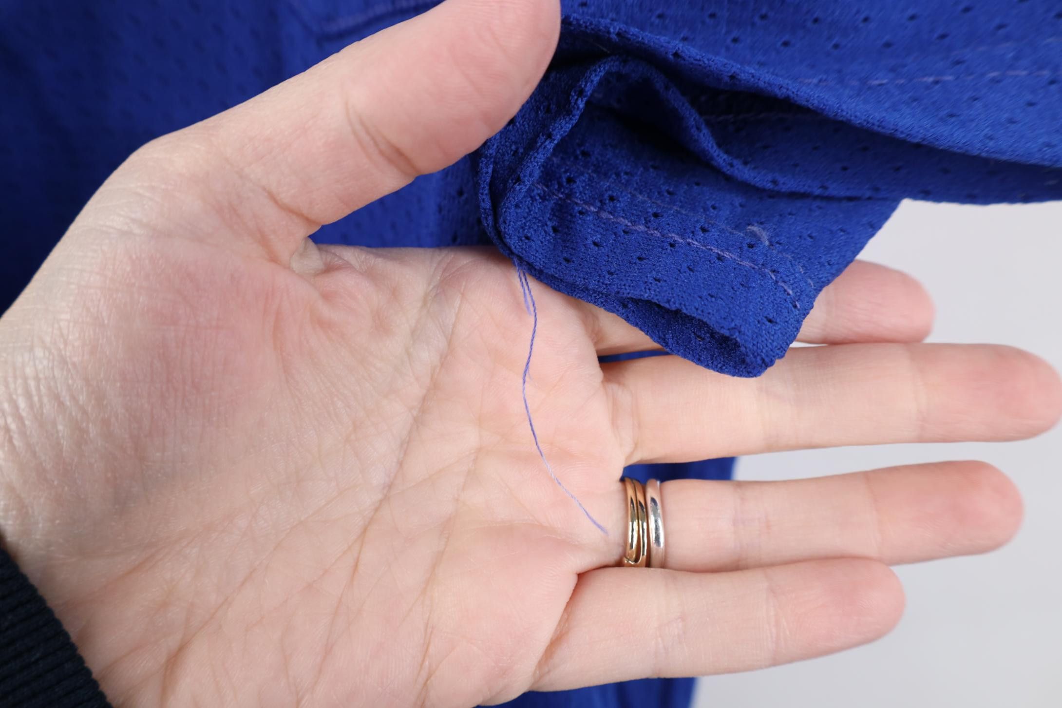 Vintage Vintage 50s Mesh 1/4 Zip Jersey Collared Polo Shirt Blue USA Size US XL / EU 56 / 4 - 9 Thumbnail