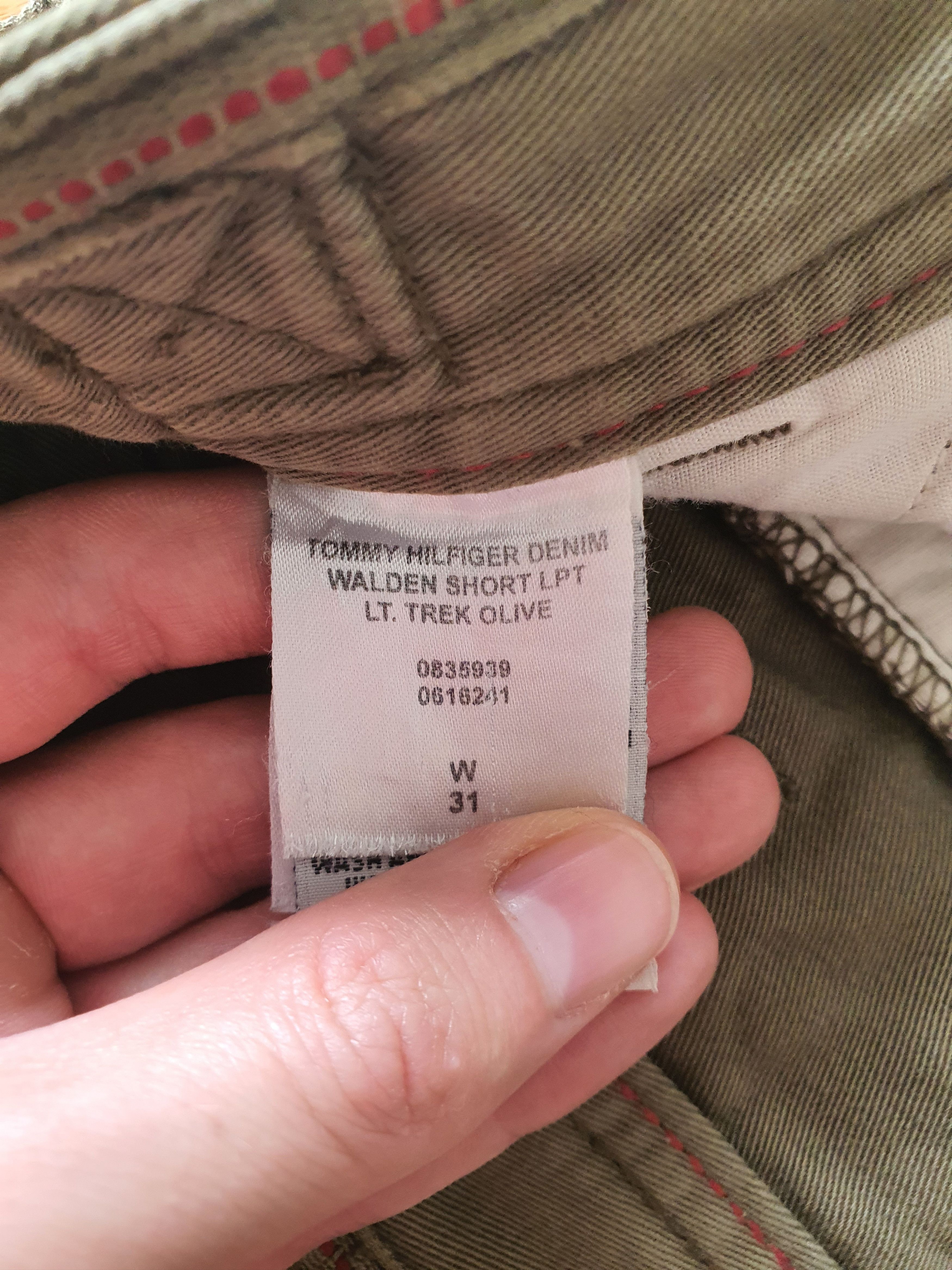 Tommy Hilfiger Hilfiger Denim - Vintage (00s) Olive Green Cargo Shorts Size US 31 - 6 Thumbnail