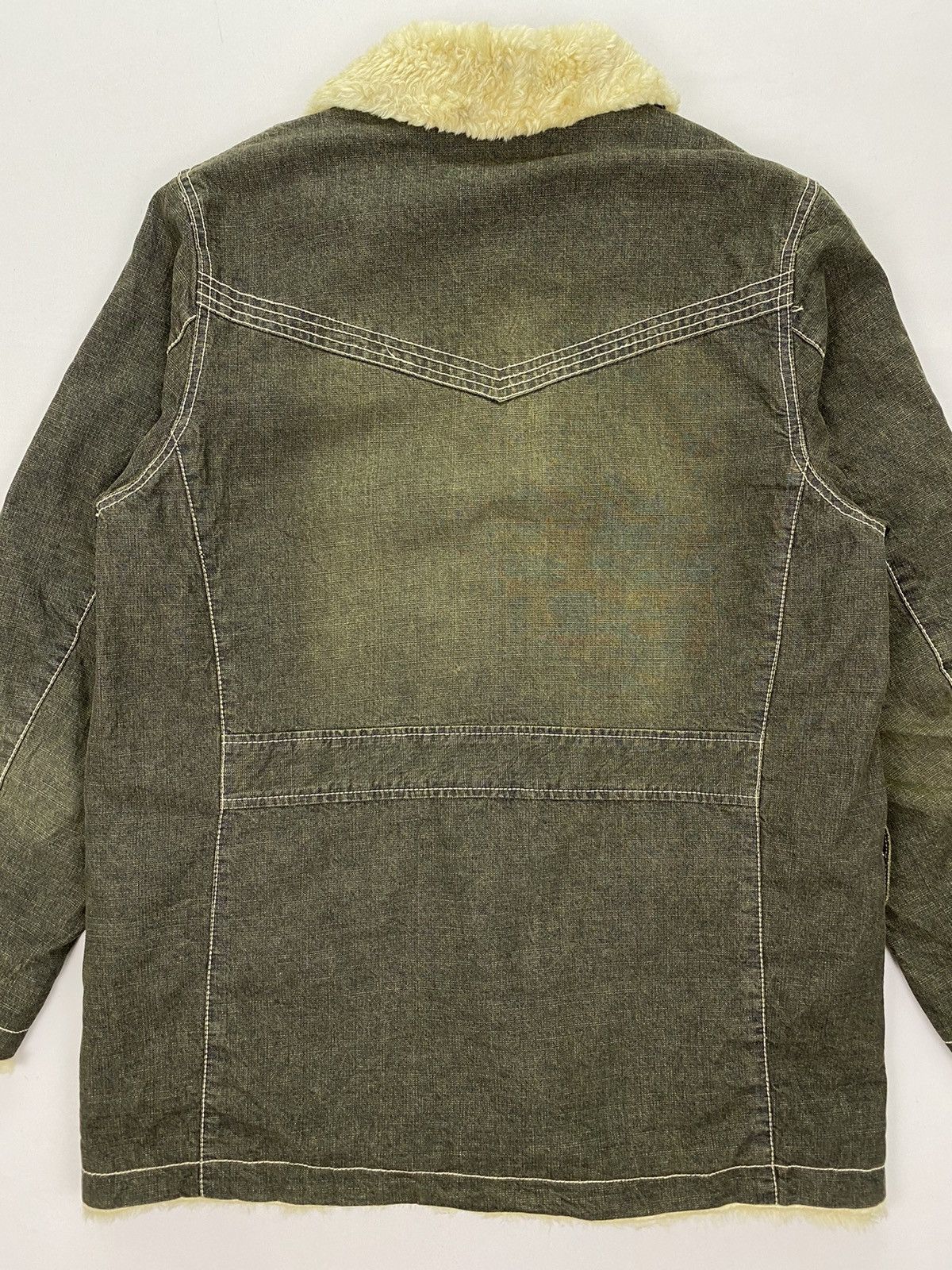 Japanese Brand Allix Design Fur Lined Denim Jacket Size US M / EU 48-50 / 2 - 4 Thumbnail