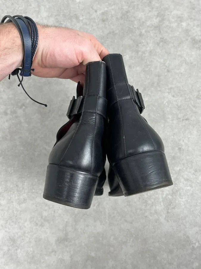 Yves Saint Laurent 2000s Yves Saint Laurent Black Leather Boots Size US 7 / EU 40 - 6 Thumbnail