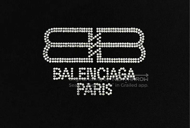 Balenciaga Balenciaga Black Crystal Lock Short Sleeve. Size US XS / EU 42 / 0 - 3 Thumbnail