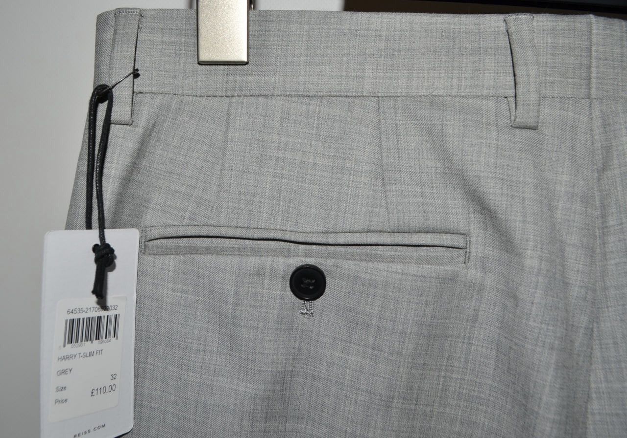 Reiss Reiss Harry Wool Blend Blazer Trousers Classic Suit 40R 32R Size 40R - 17 Thumbnail