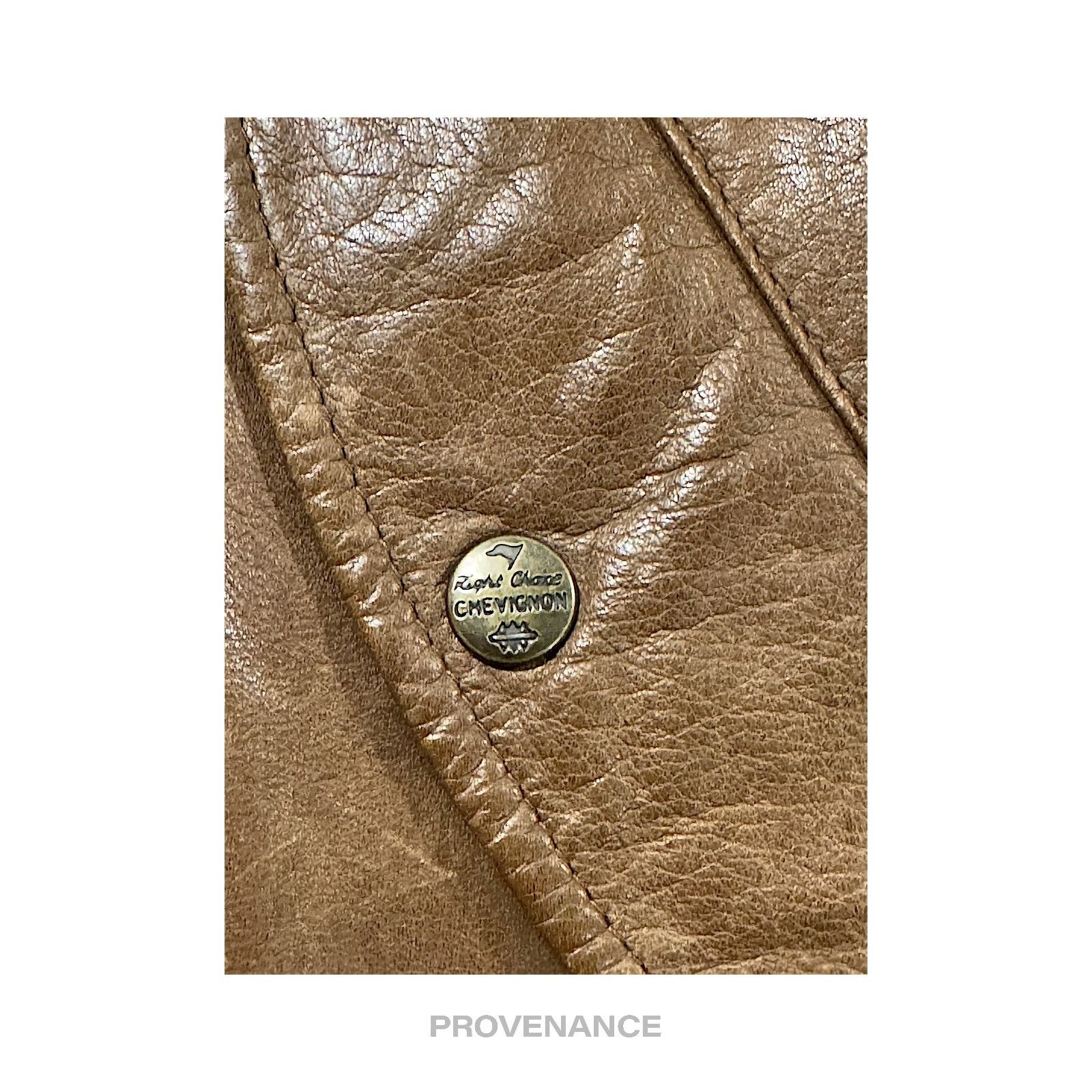 Chevignon 🔴 Chevignon Vintage Bomber Jacket - Hudson Leather Brown M Size US M / EU 48-50 / 2 - 9 Thumbnail