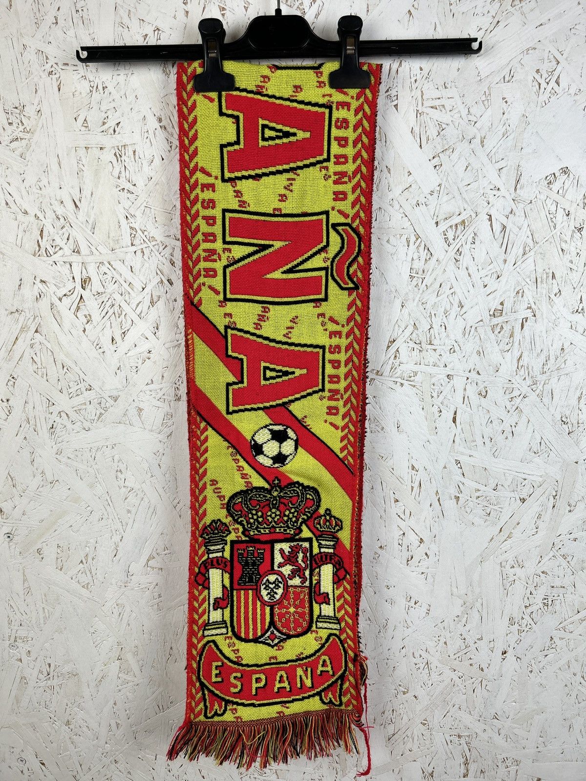 Vintage 90s Vintage Spain Espana RSFF Soccer Fanwear Scarf Size ONE SIZE - 2 Thumbnail