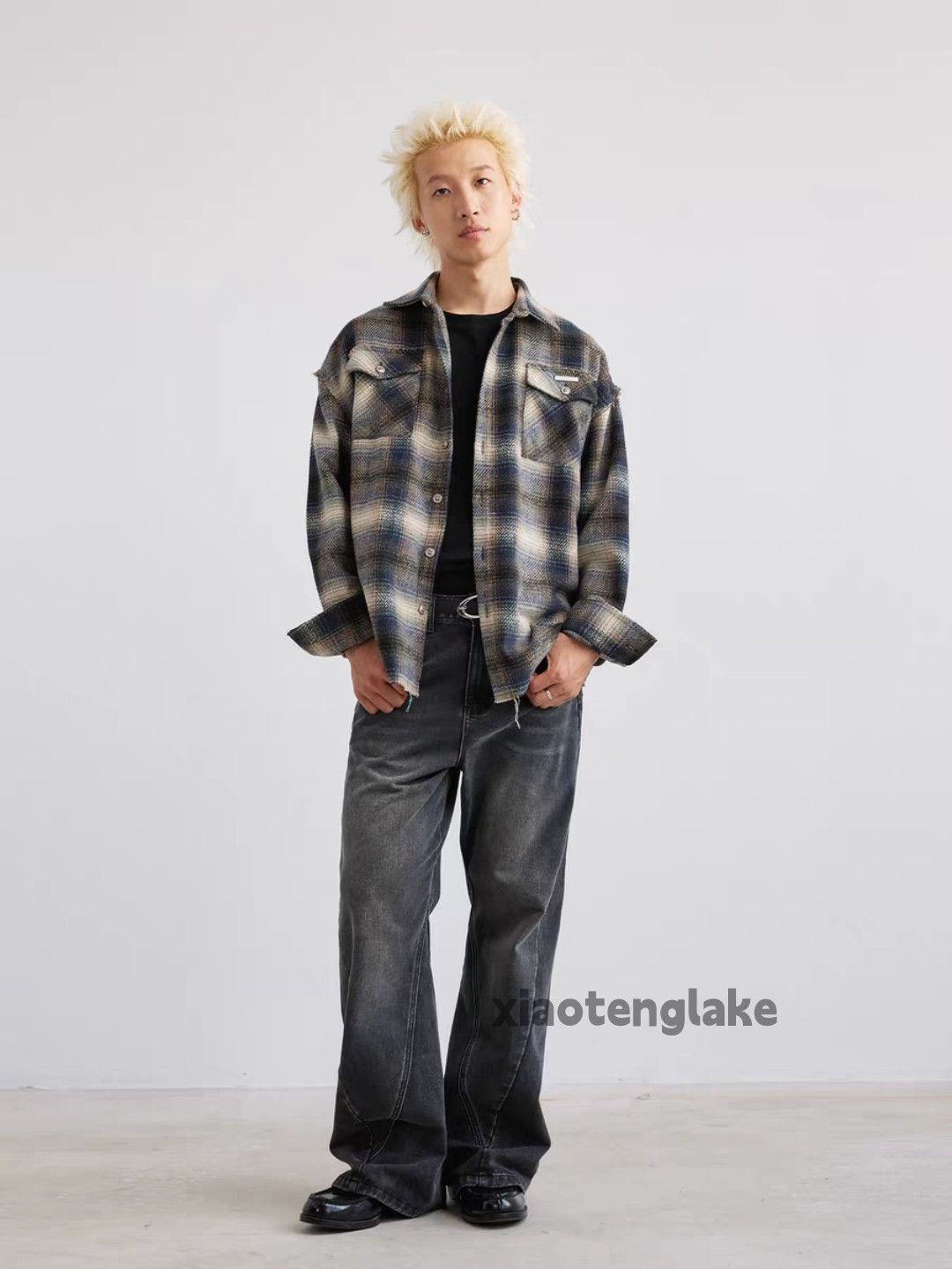 Vintage Unisex outdoor utility plaid loose pattern festival shirt Size US L / EU 52-54 / 3 - 1 Thumbnail