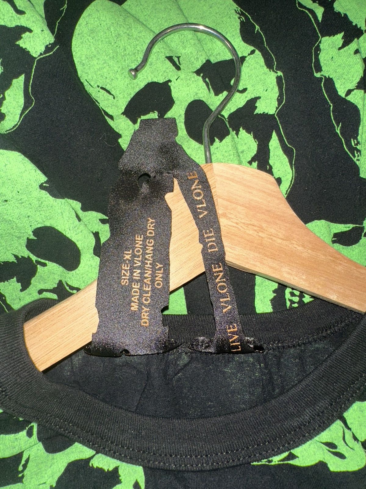 Vlone VLONE Crypt Green Skull T-Shirt Size US XL / EU 56 / 4 - 6 Thumbnail