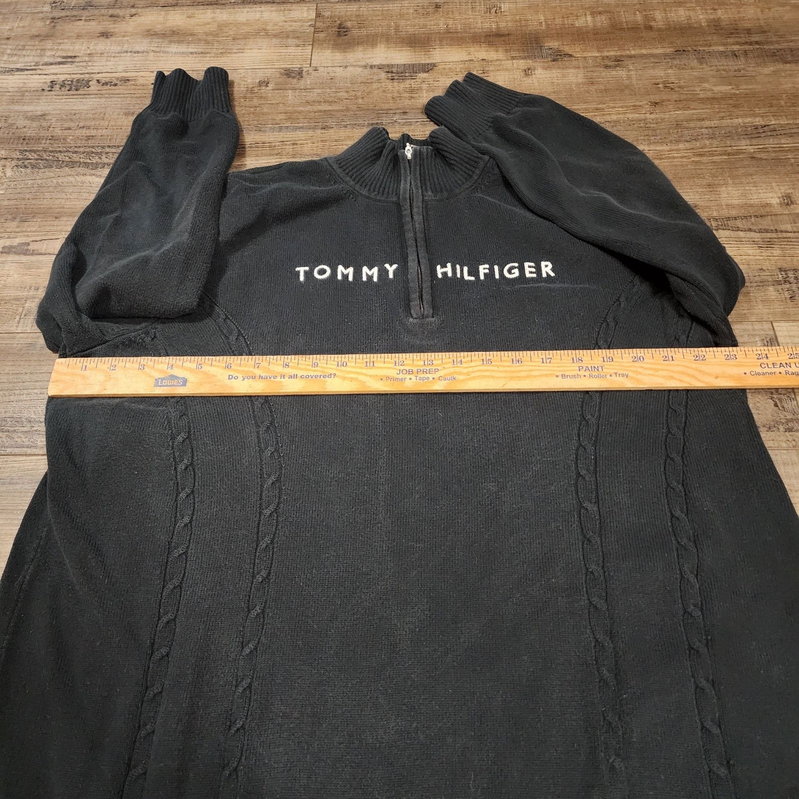 Tommy Hilfiger Tommy Hilfiger Black womens sweater 1/4 zip 2X 2376 Size XXL / US 16-18 / IT 52-54 - 3 Thumbnail